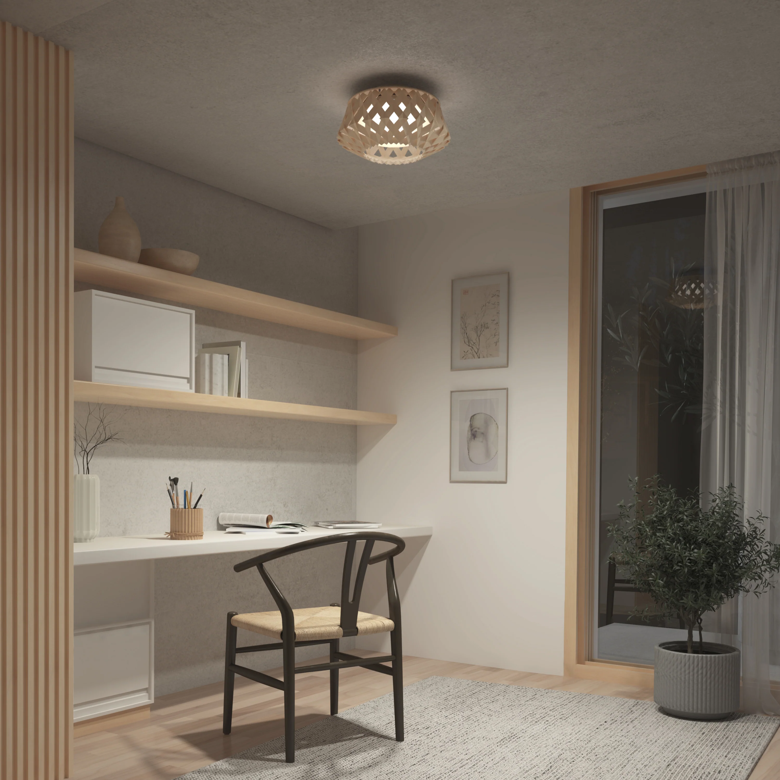 Kiran 14 in. (35 cm) Modern LED Flush Mount Ceiling Light 5 CCT - Image 9
