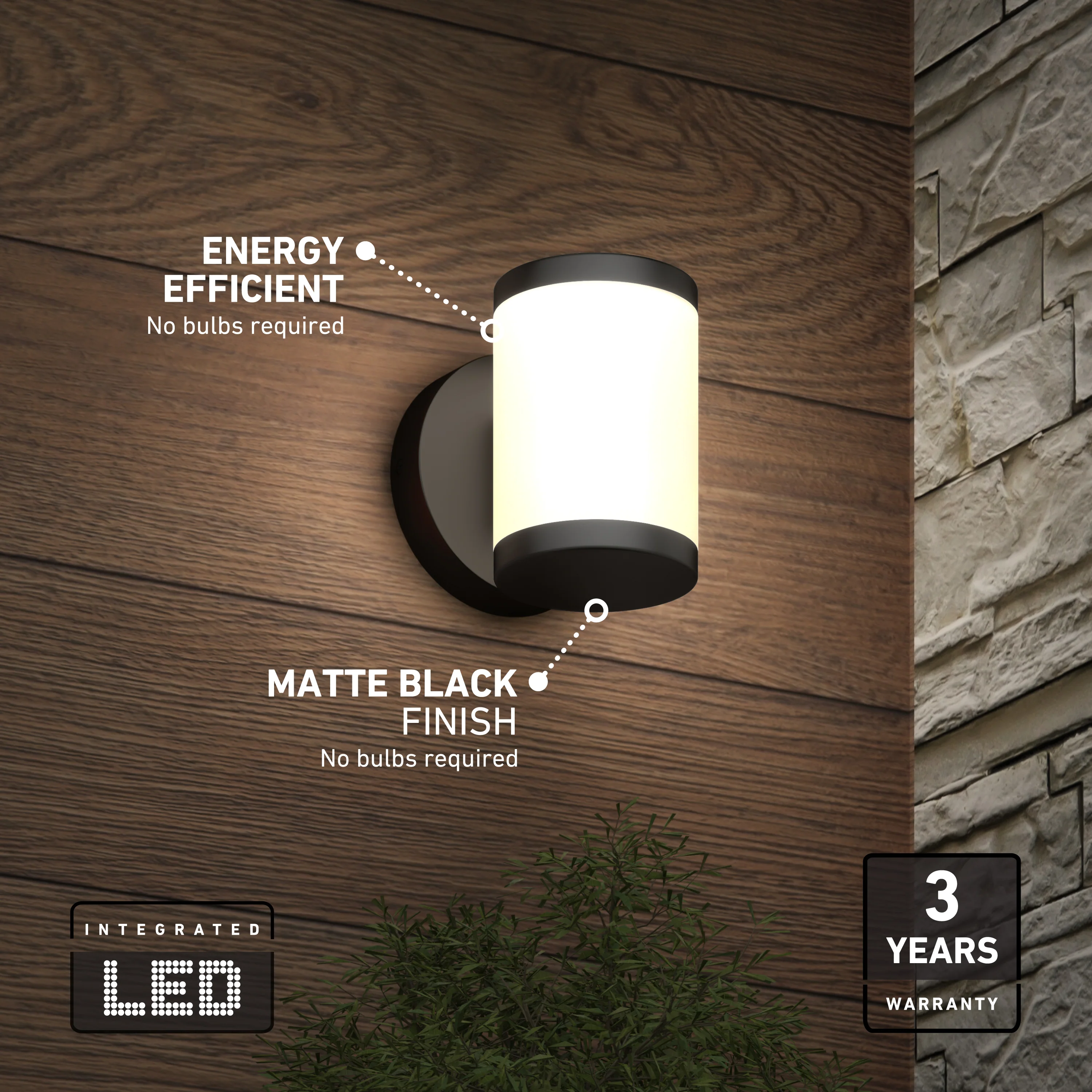 Landon LED Outdoor Wall Light 2-Pack - Image 10