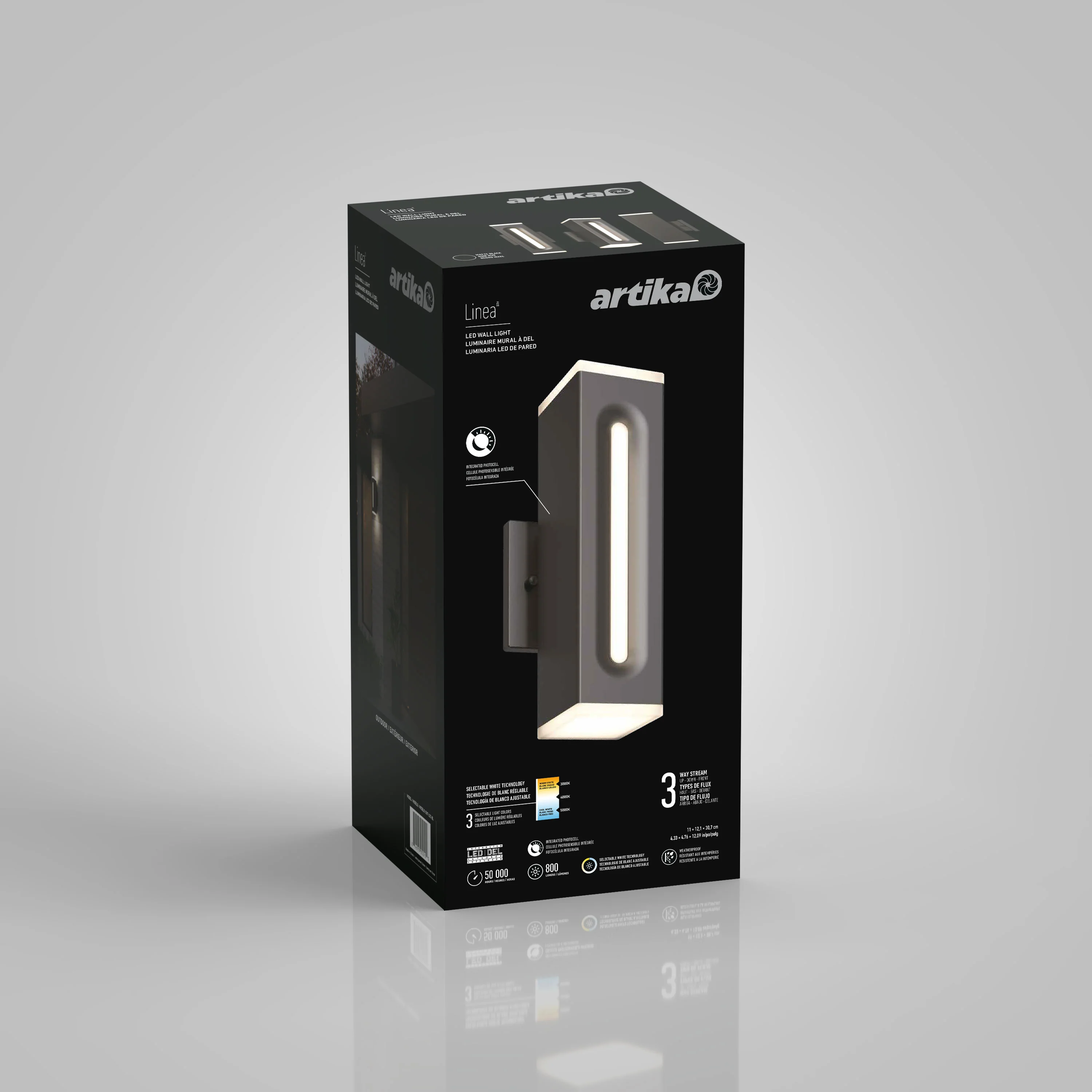 Linea Square LED indoor-outdoor wall light 3 CCT - Image 14