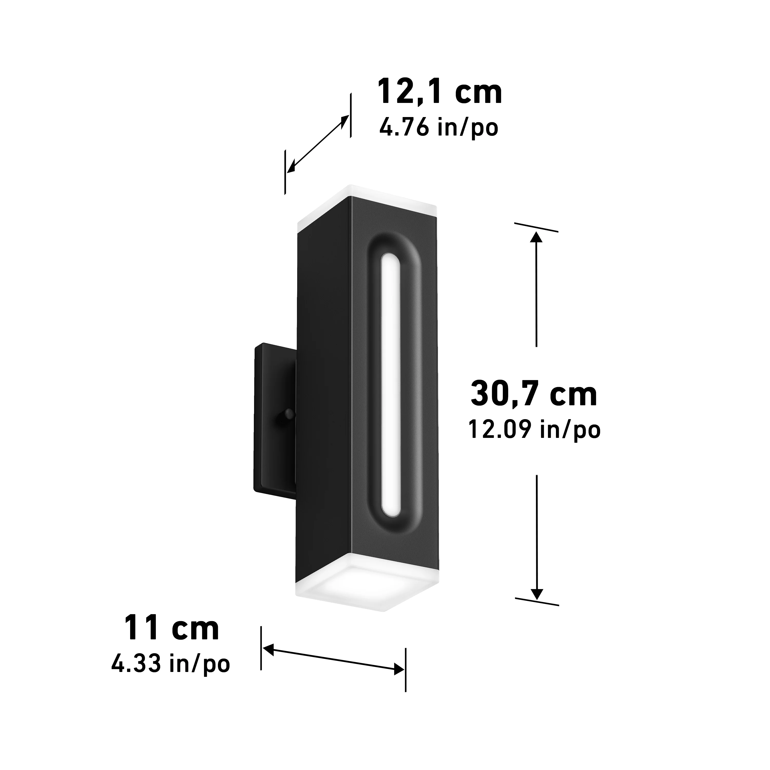 Linea Square LED indoor-outdoor wall light 3 CCT - Image 16