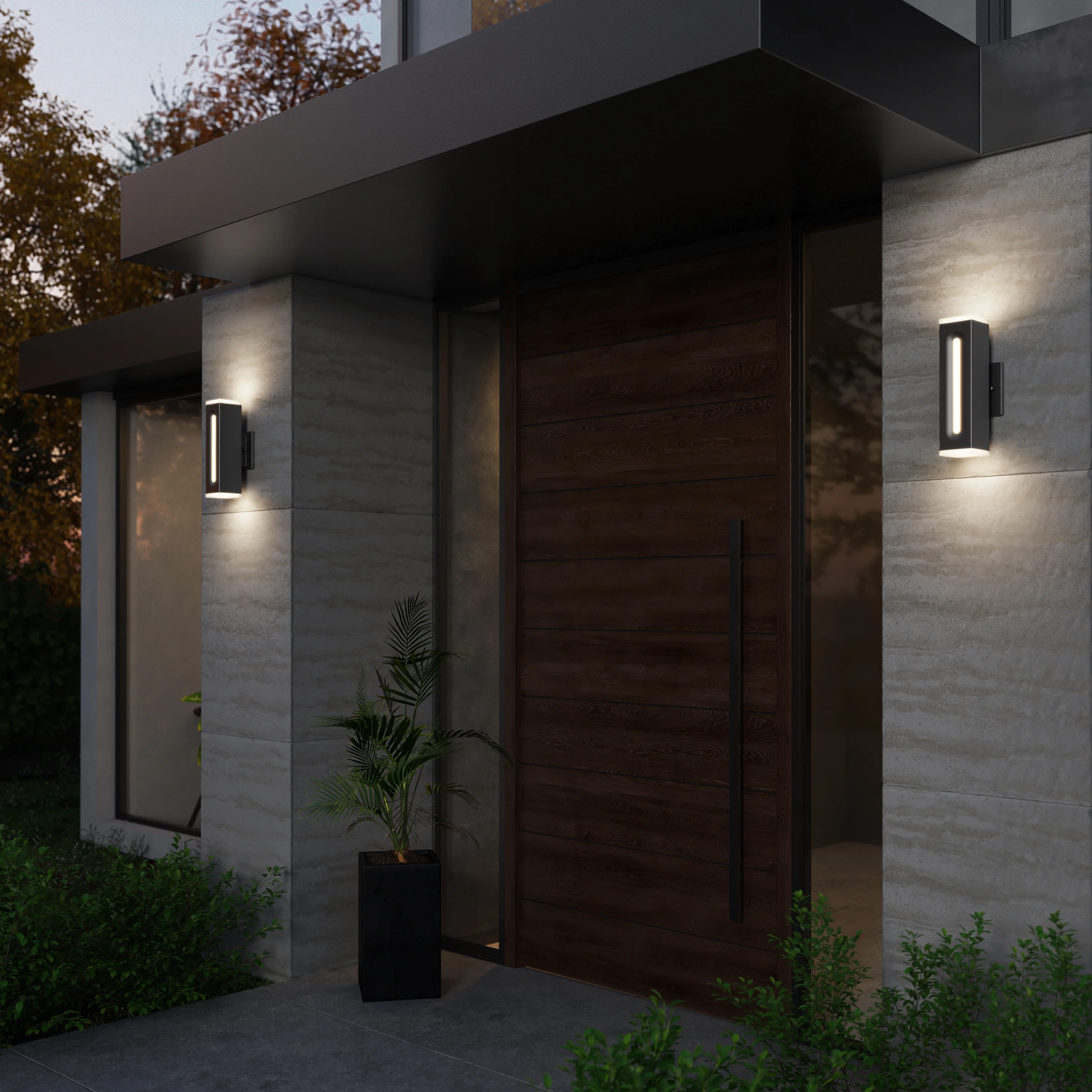 Linea Square LED indoor-outdoor wall light 3 CCT - Image 2
