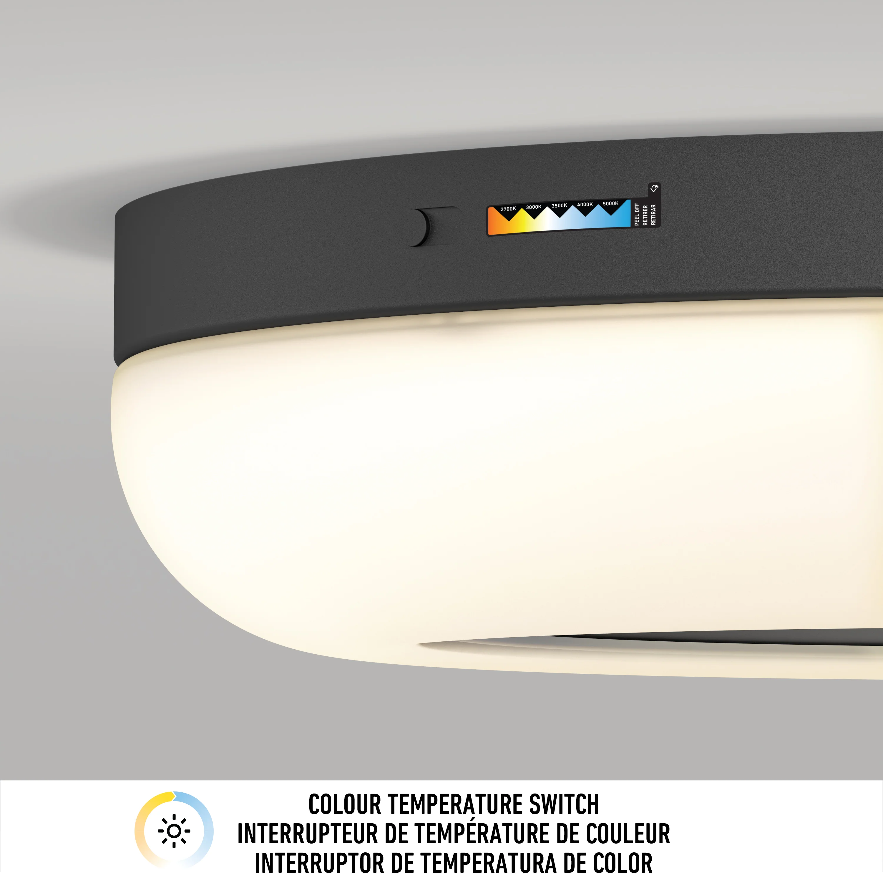 Louka 15 in. (38 cm) Modern LED Flush Mount Ceiling Light 5 CCT - Image 7