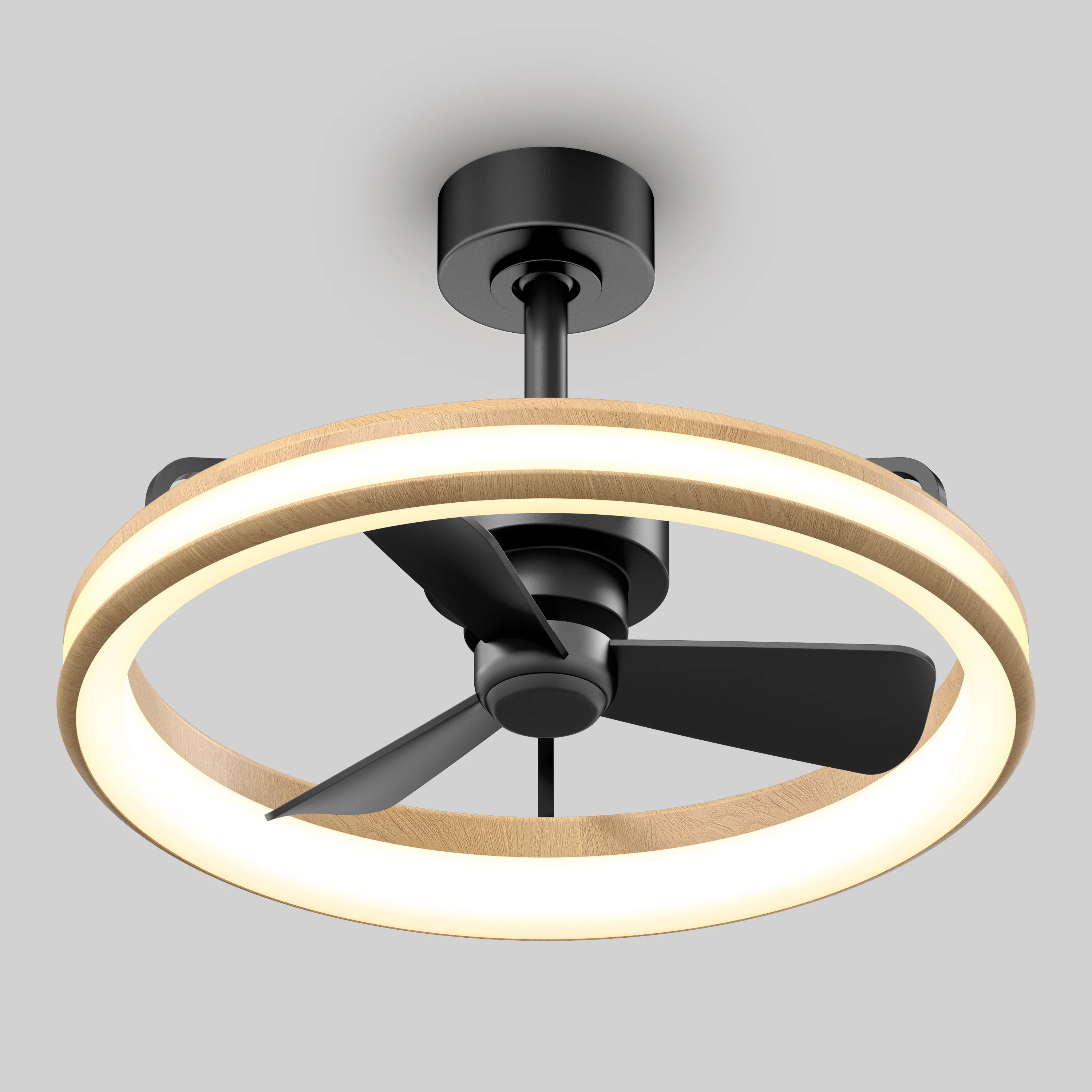 Lugano 23 in. (59 cm) LED modern fandelier ceiling fan with light - includes remote - Image 5