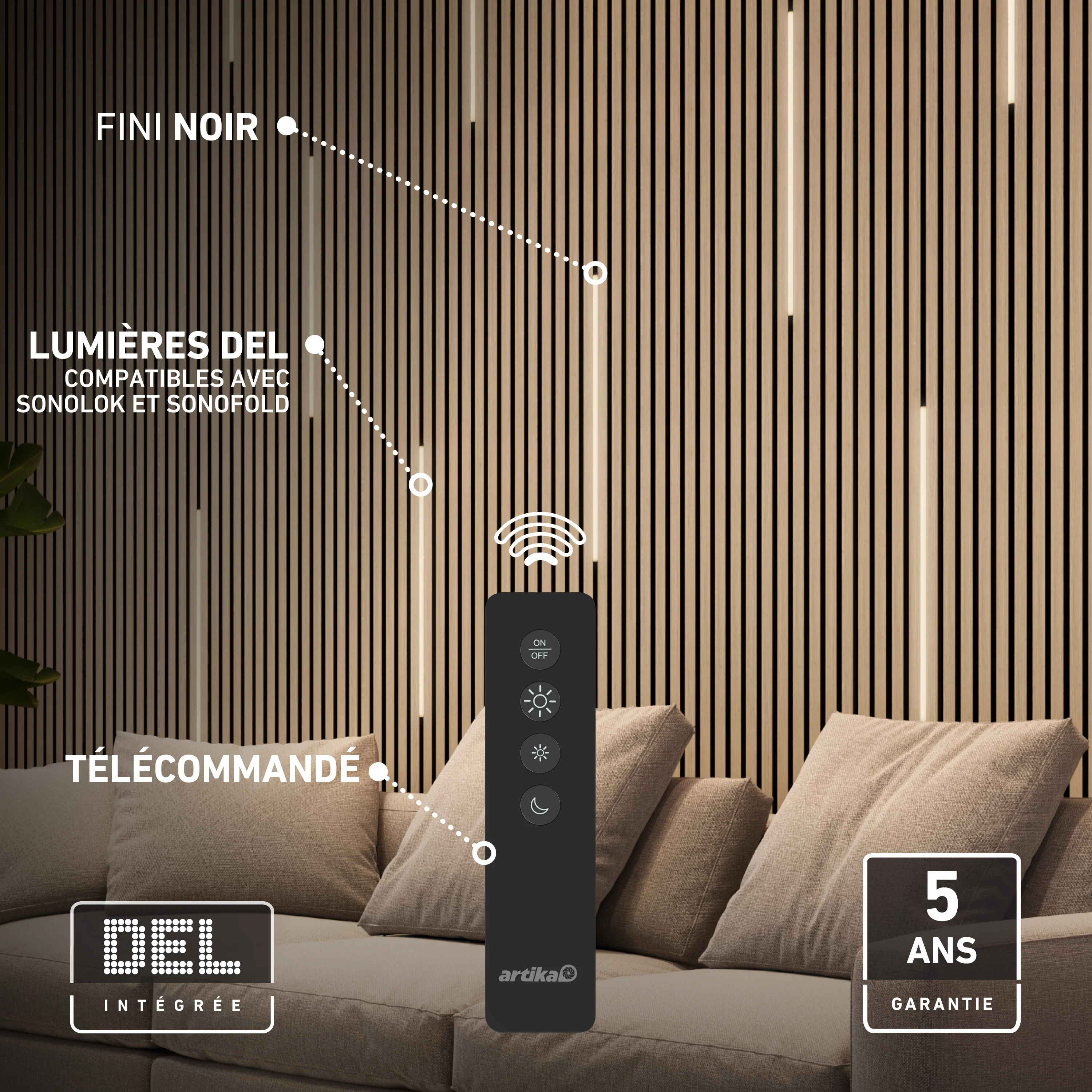 Lumilok LED Wall Panel Light with Remote for Sonolok - pack of 4 - Image 13
