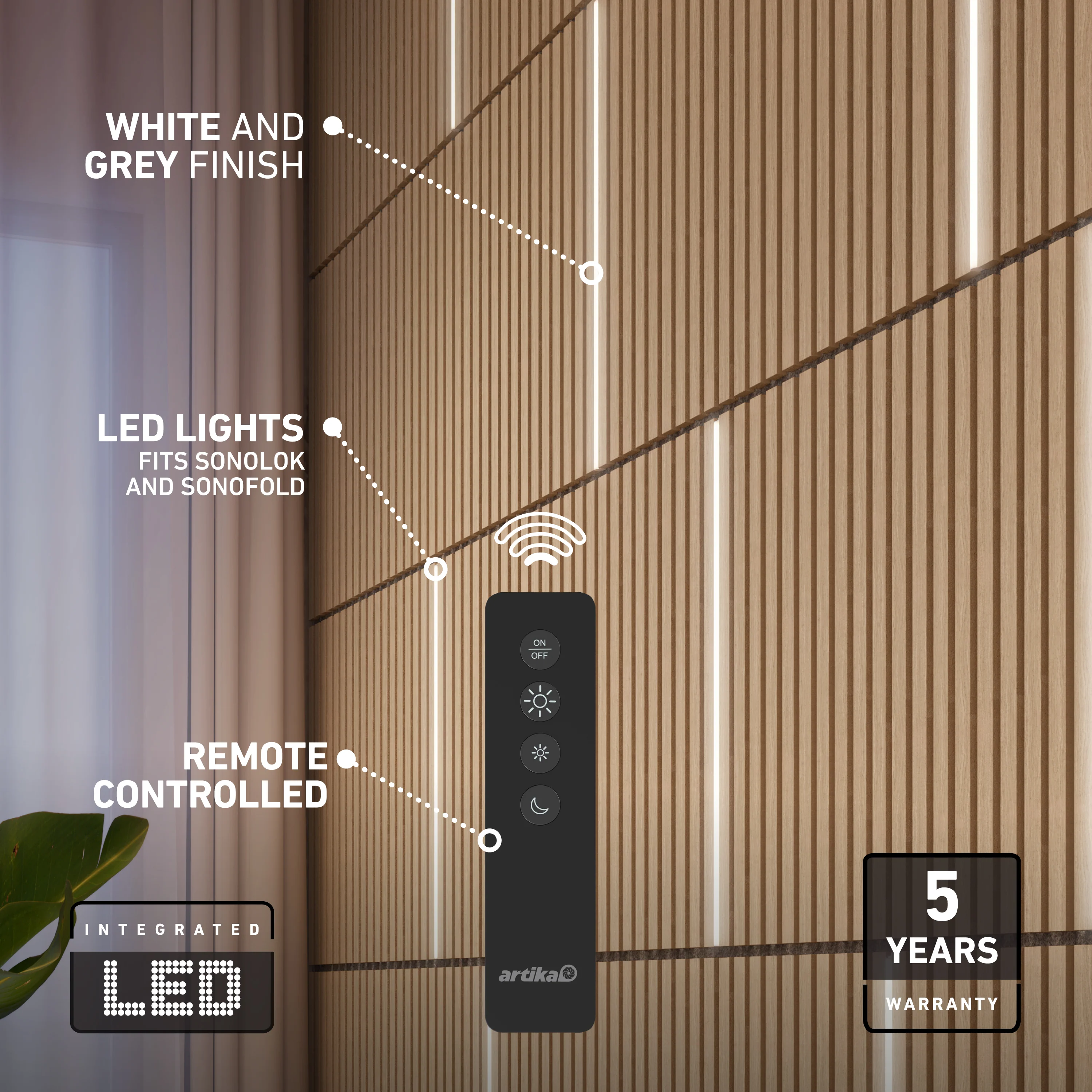 Lumilok LED Wall Panel Light with Remote for Sonolok - pack of 4 - Image 35