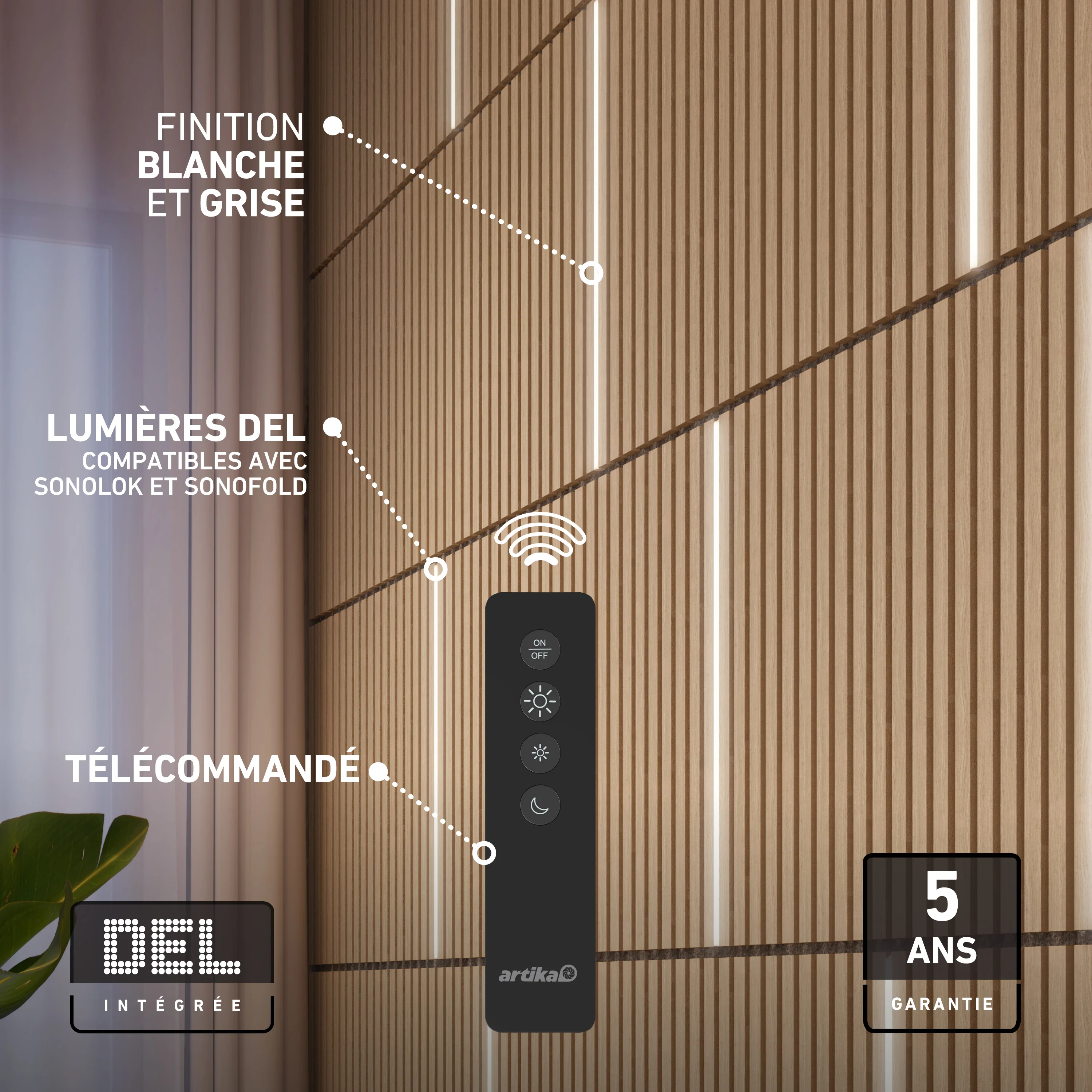 Lumilok LED Wall Panel Light with Remote for Sonolok - pack of 4 - Image 37