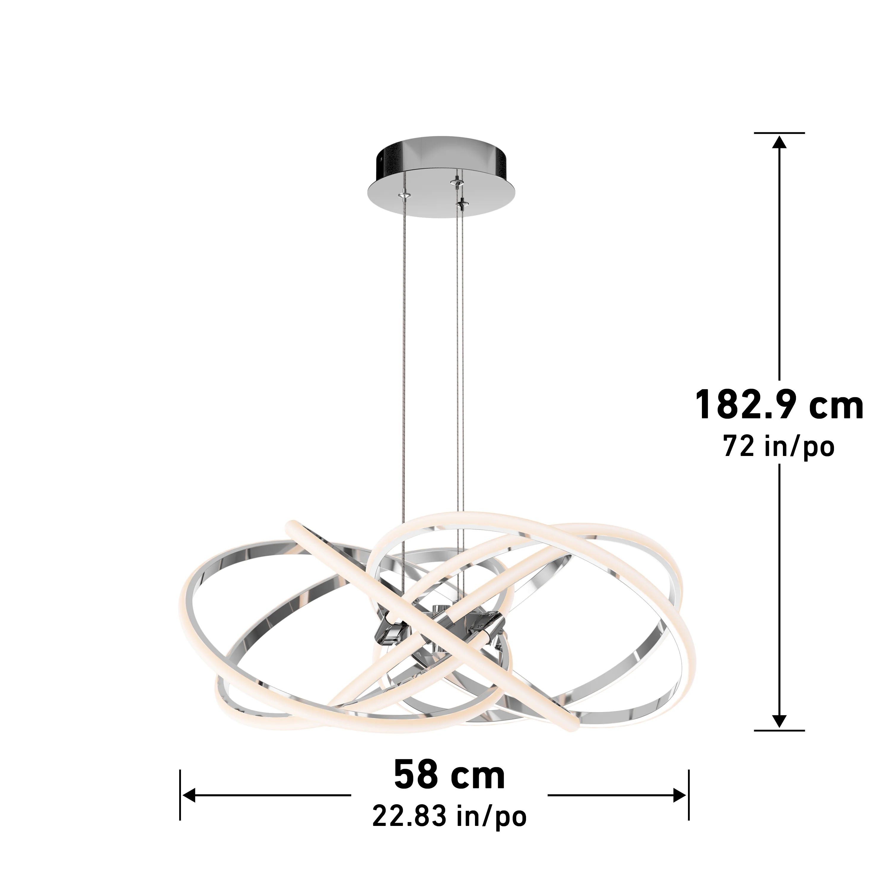 Maelstrom modern LED pendant light 5 CCT - Image 15