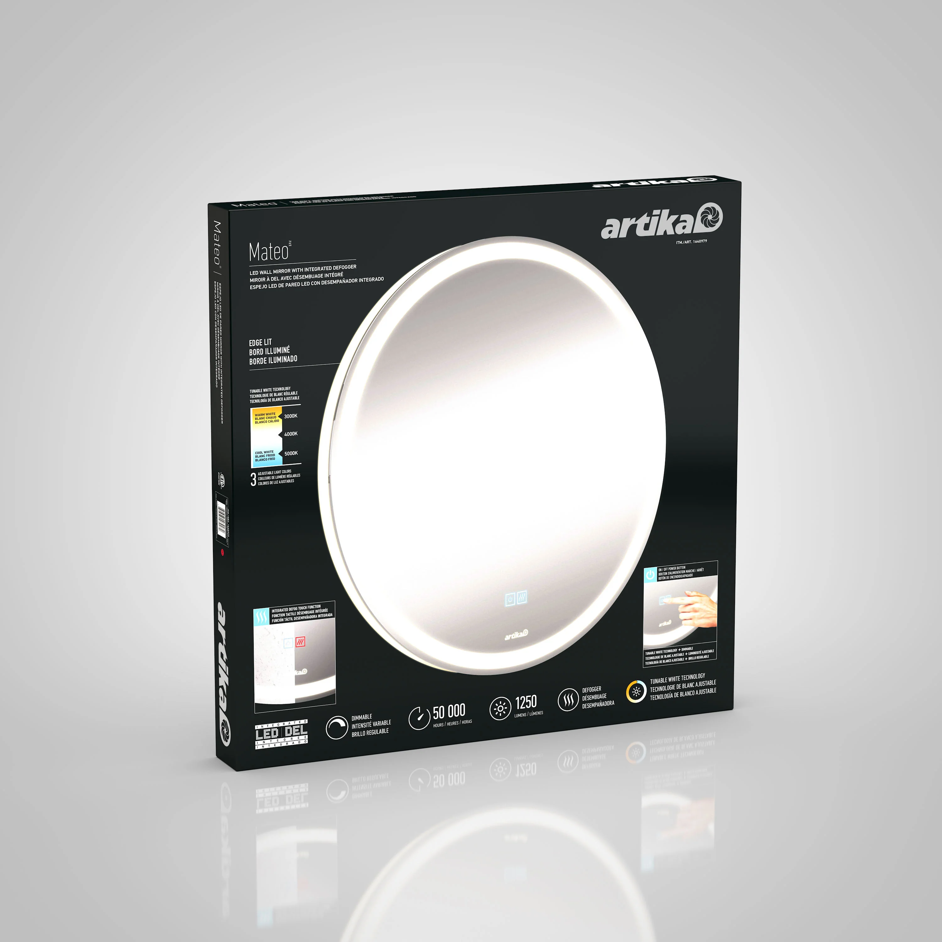 Mateo 28 in. LED mirror 3 CCT with defogger - Image 12