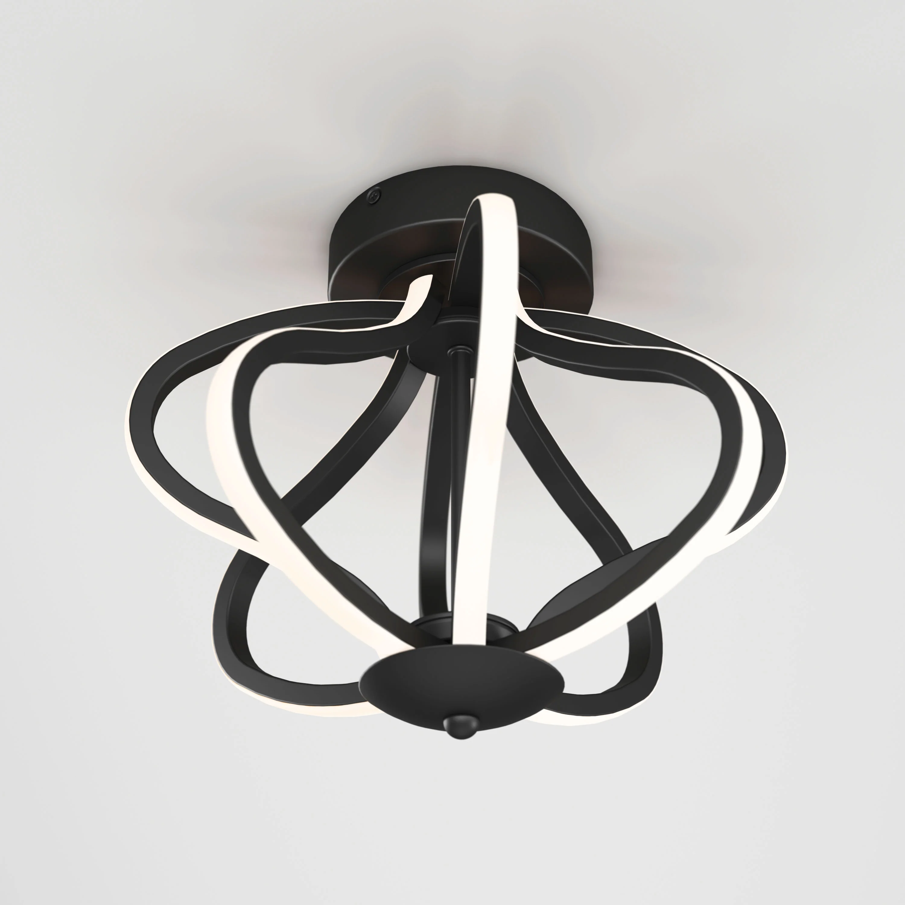 Meridian 12 in. (31 cm) Modern LED Flush Mount Ceiling Light - Image 3