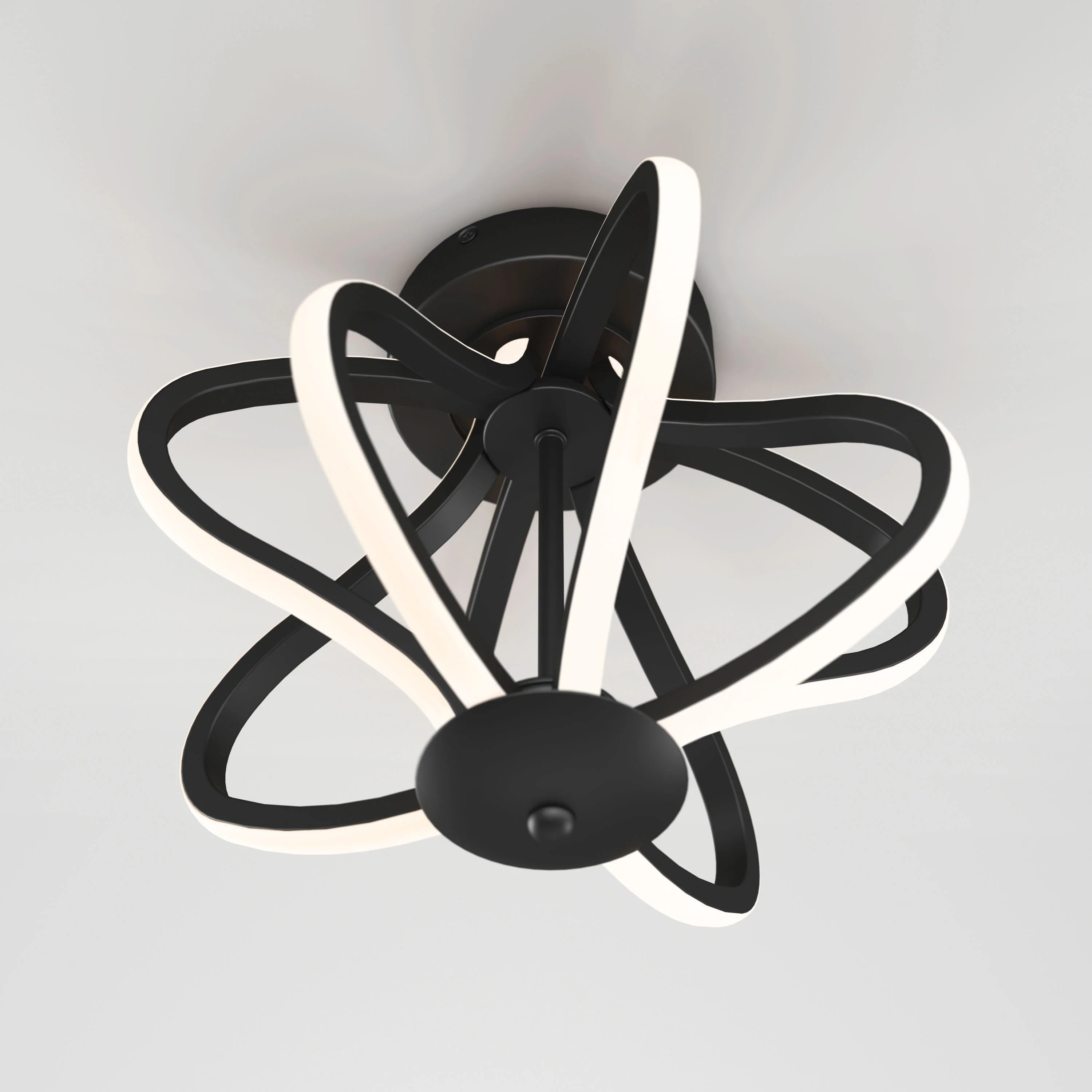 Meridian 12 in. (31 cm) Modern LED Flush Mount Ceiling Light - Image 5