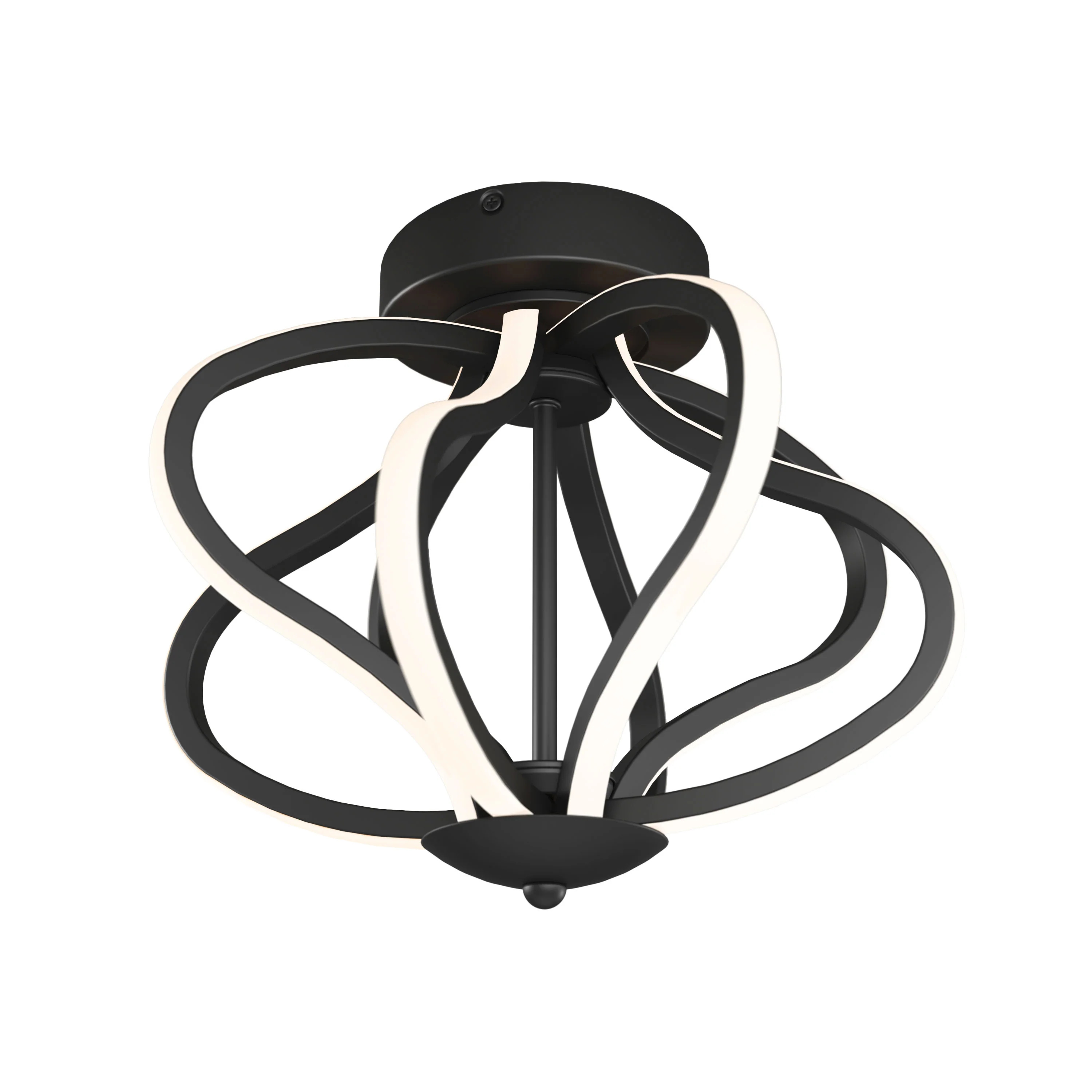 Meridian 12 in. (31 cm) Modern LED Flush Mount Ceiling Light - Image 8