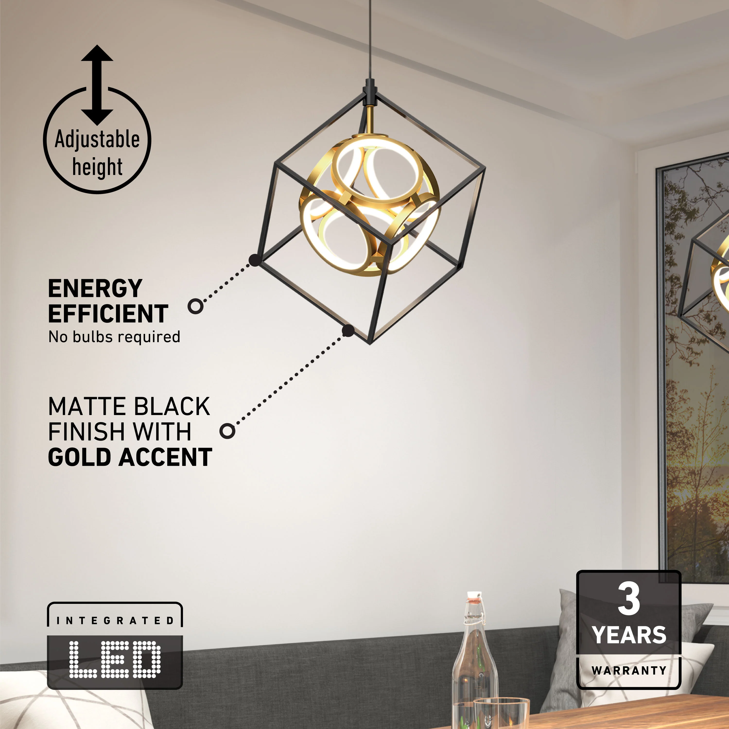 Mini Luxury LED pendant light - Image 7