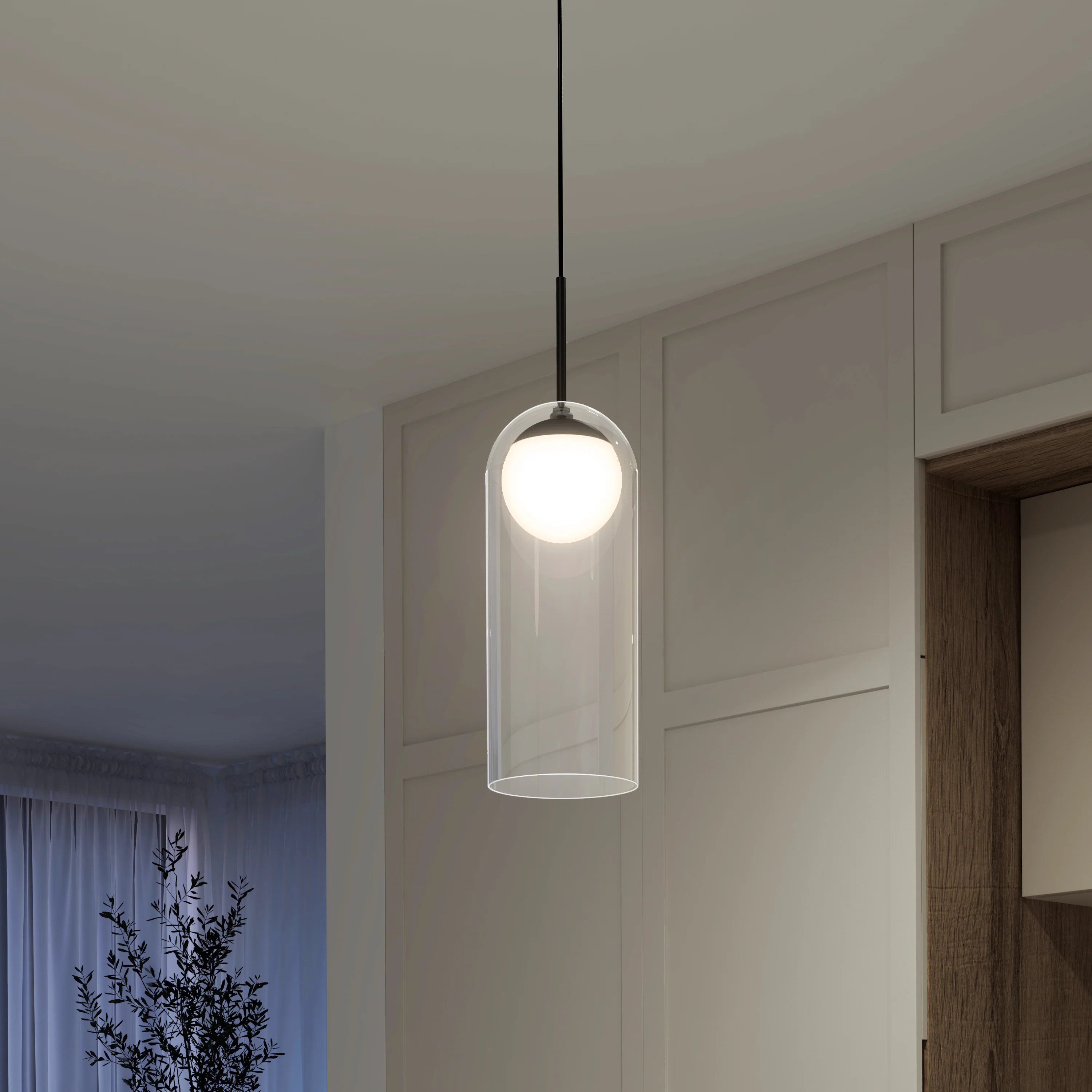 Mirah LED modern mid-century pendant light 3 CCT - Image 10