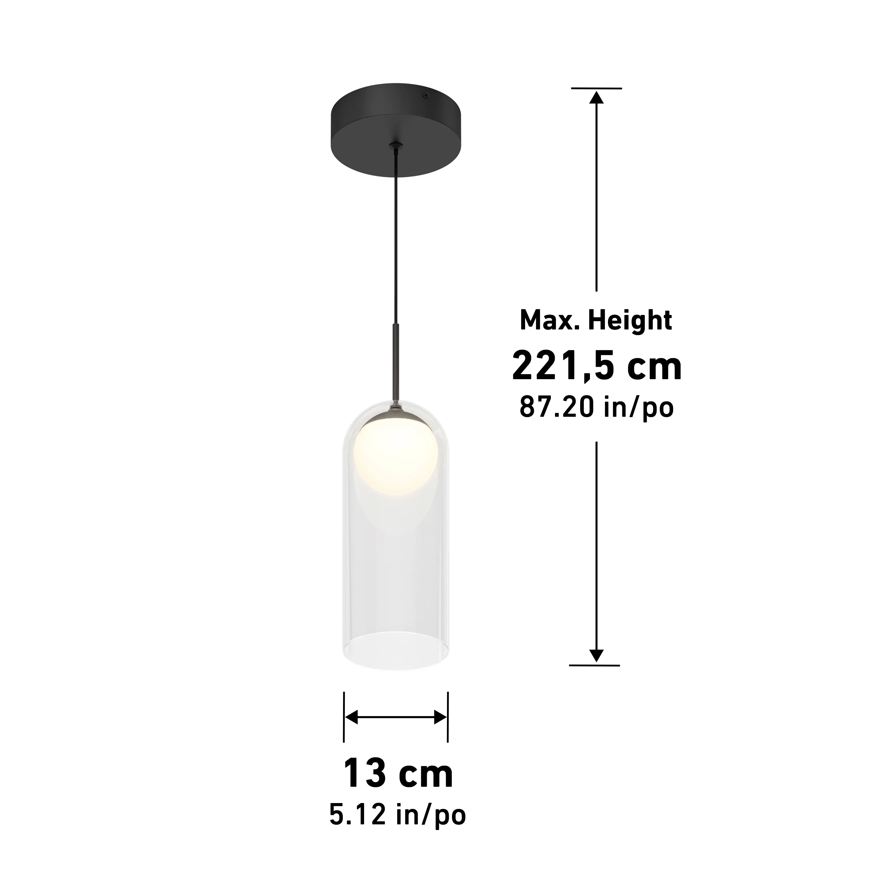Mirah LED modern mid-century pendant light 3 CCT - Image 13