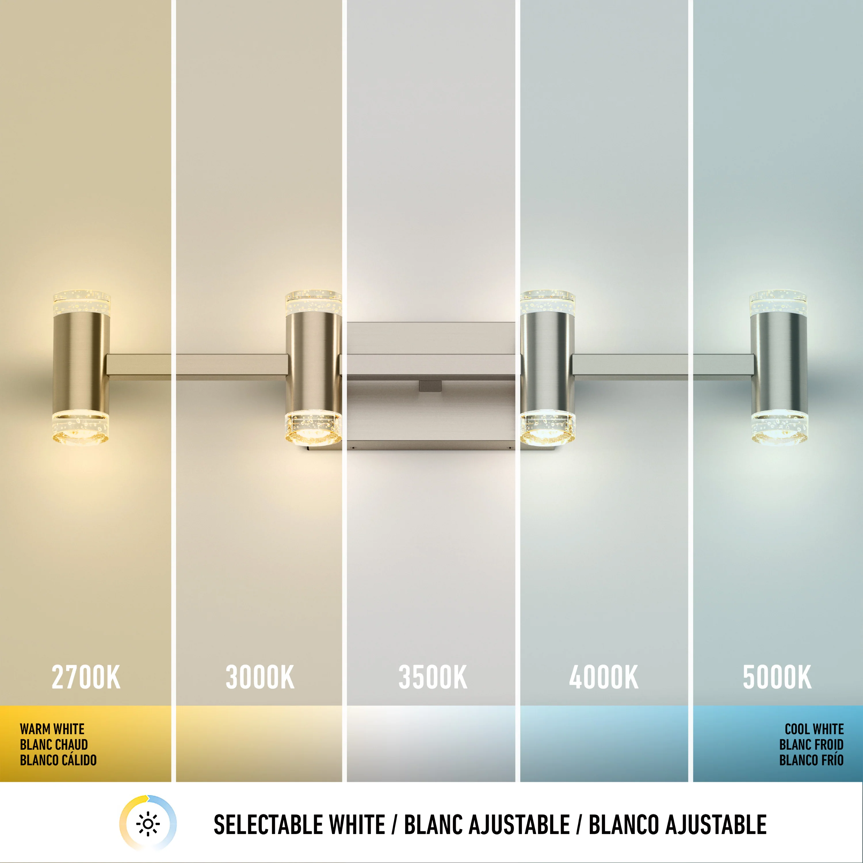 Mist 27-in (67 cm) Integrated LED 5-CCT Vanity Light Bar for Bathroom - Image 26