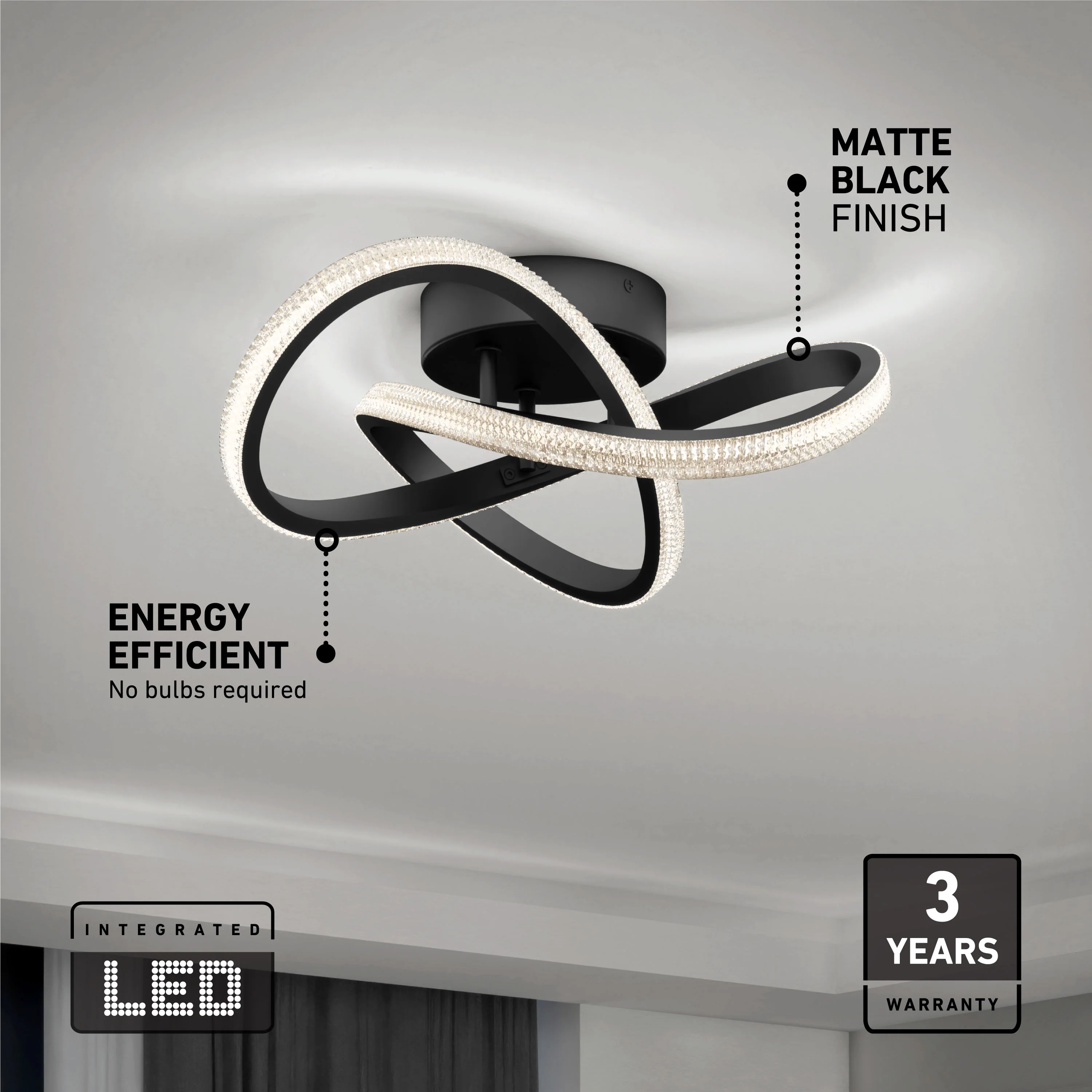 Morgan 13 in. (32 cm) Modern LED Flush Mount Ceiling Light 5 CCT - Image 6