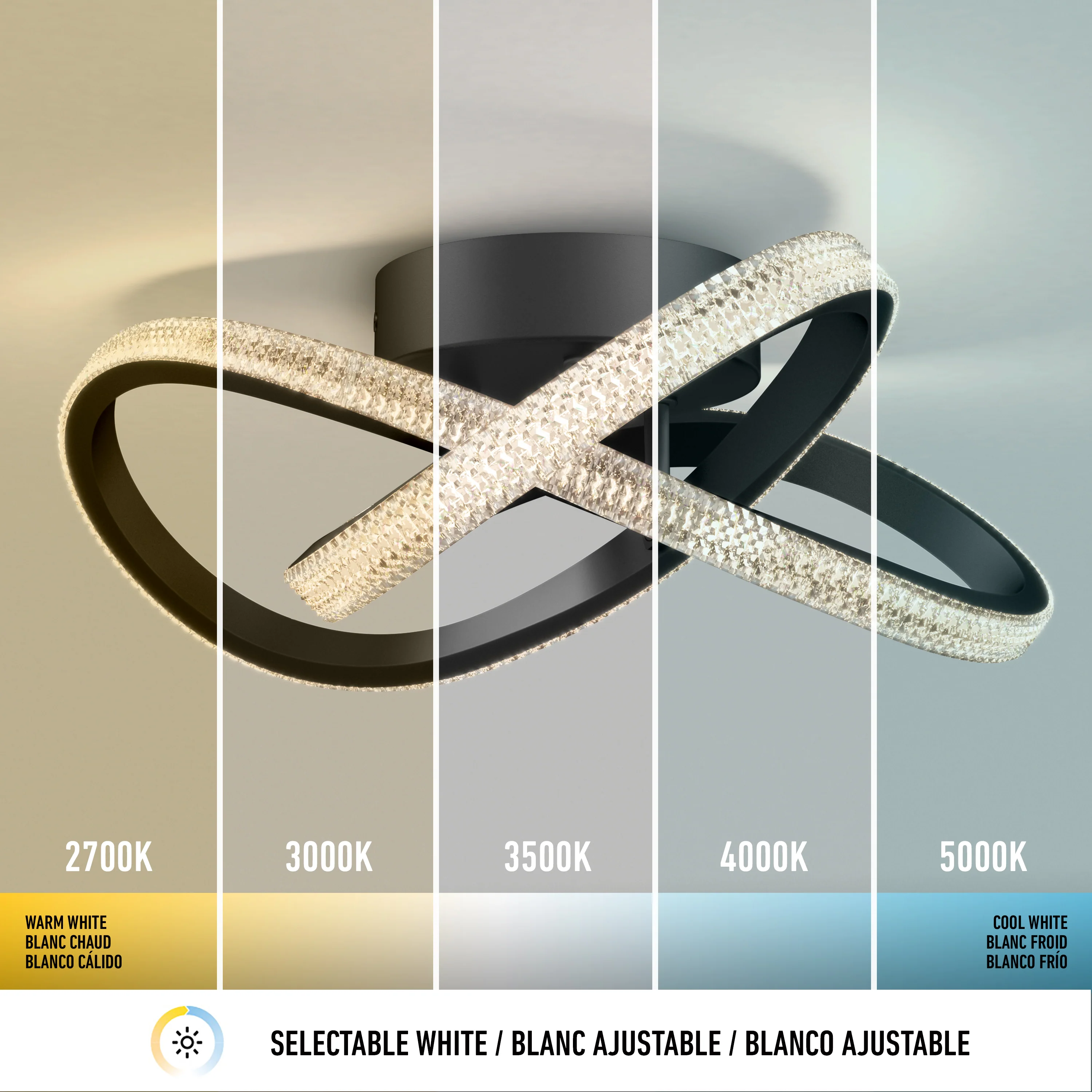Morgan 13 in. (32 cm) Modern LED Flush Mount Ceiling Light 5 CCT - Image 8