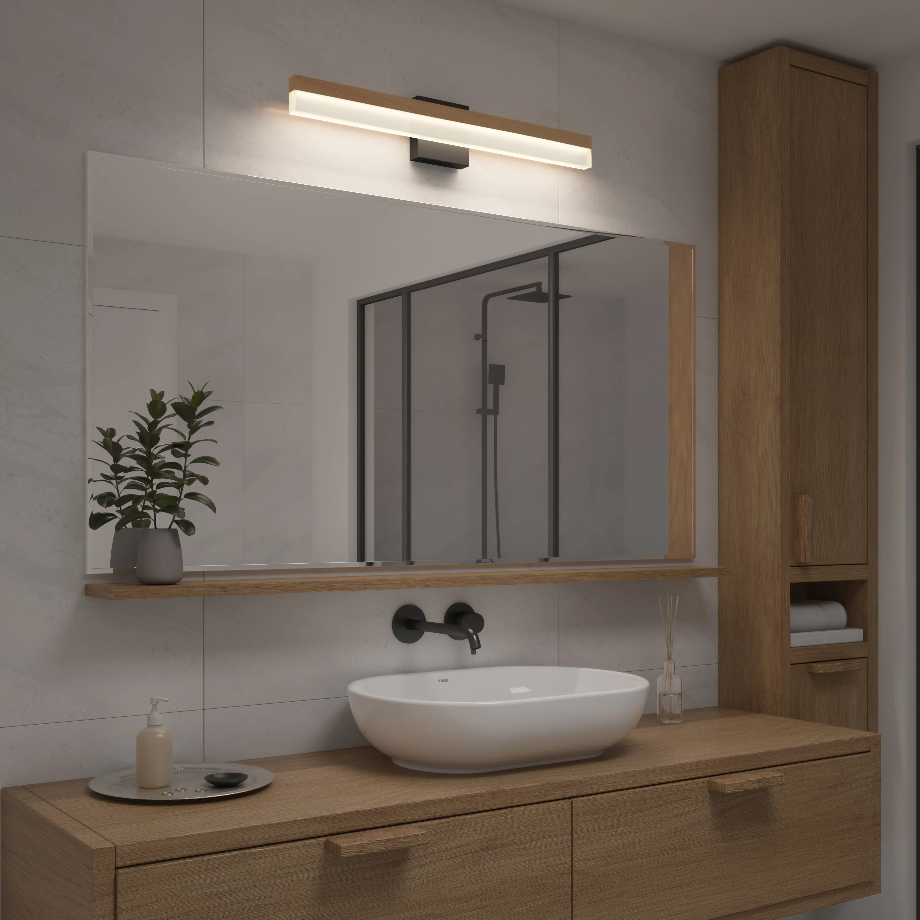 Neil 27-in (69 cm) Integrated LED Vanity Light Bar for Bathroom