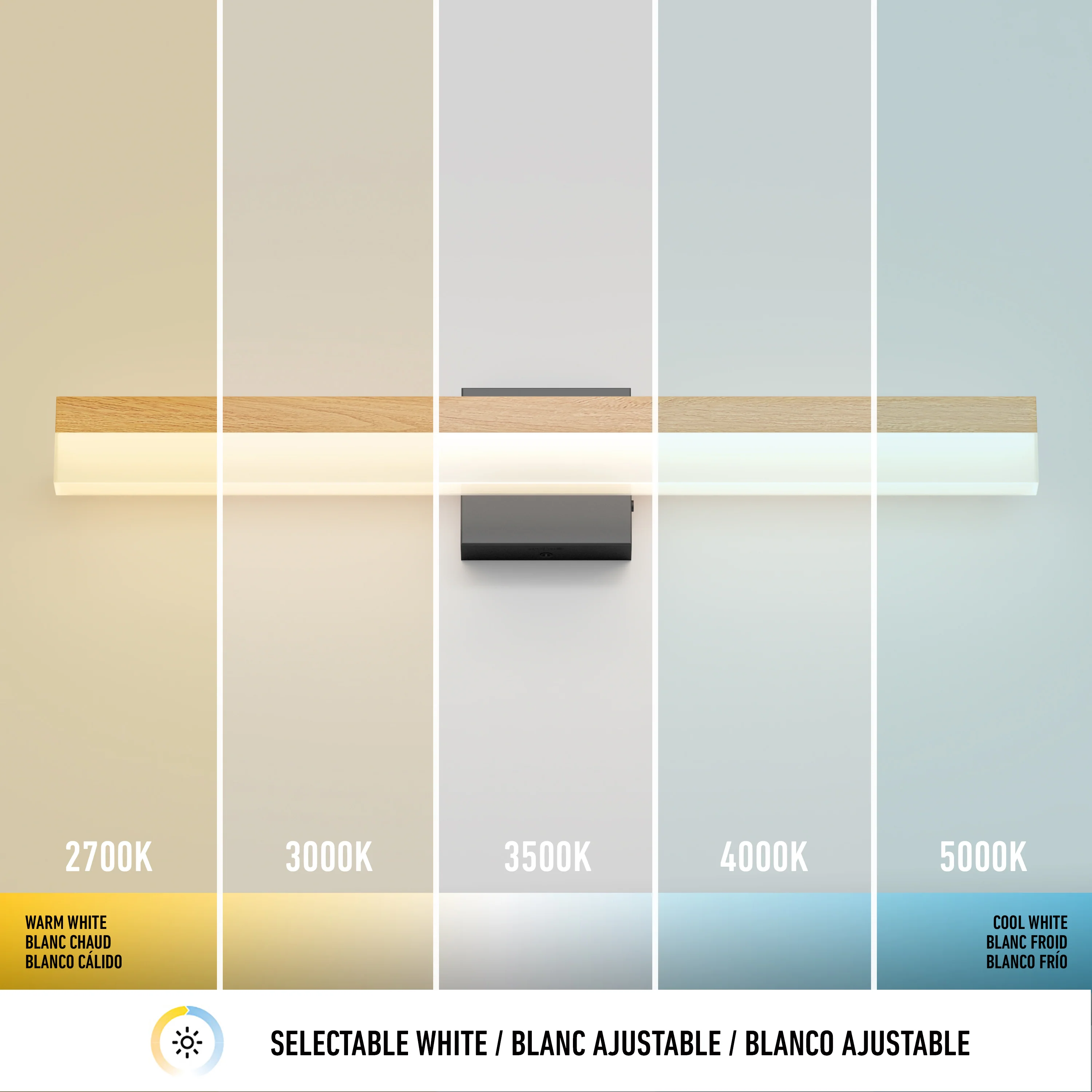 Neil 27-in (69 cm) Integrated LED Vanity Light Bar for Bathroom - Image 12