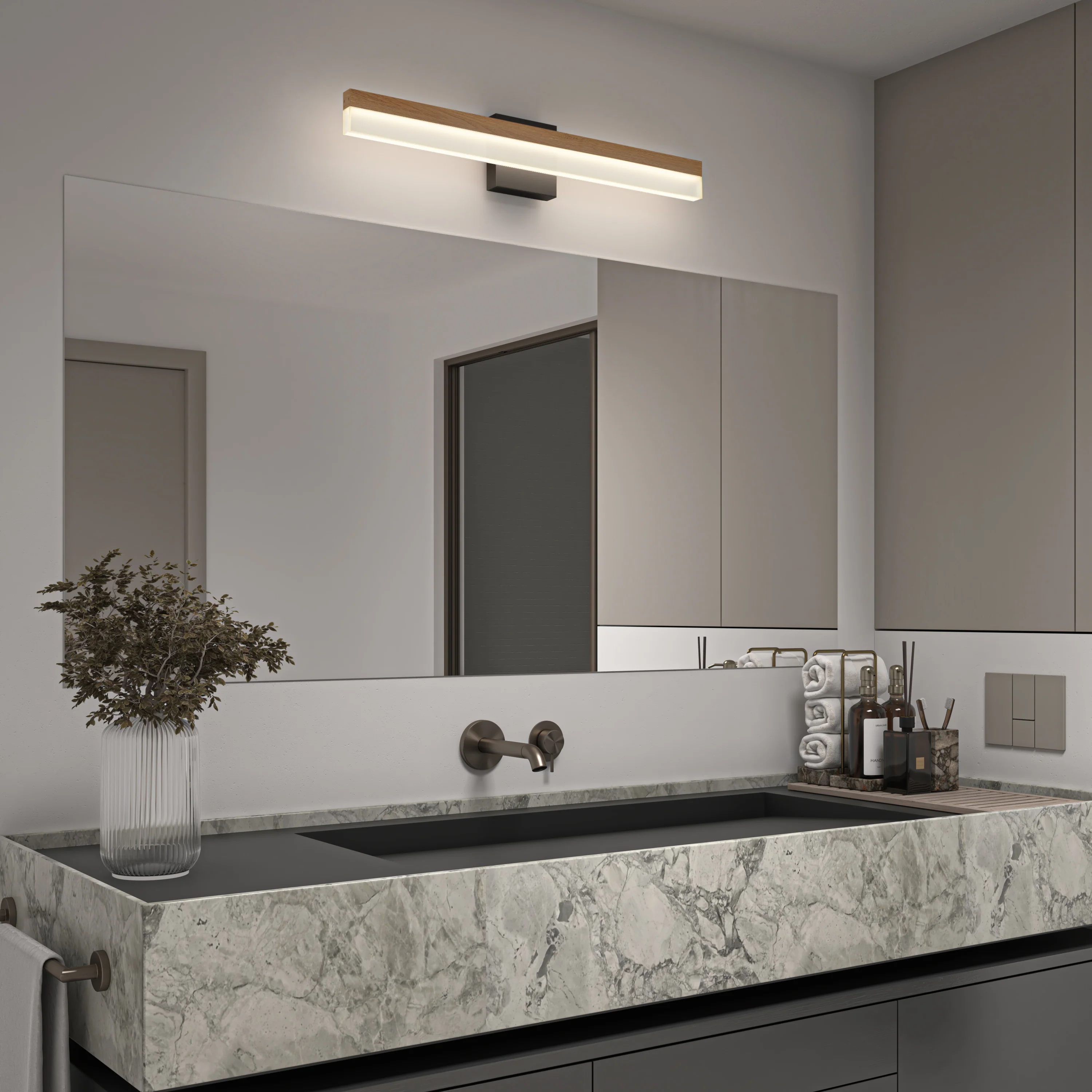 Neil 27-in (69 cm) Integrated LED Vanity Light Bar for Bathroom - Image 9