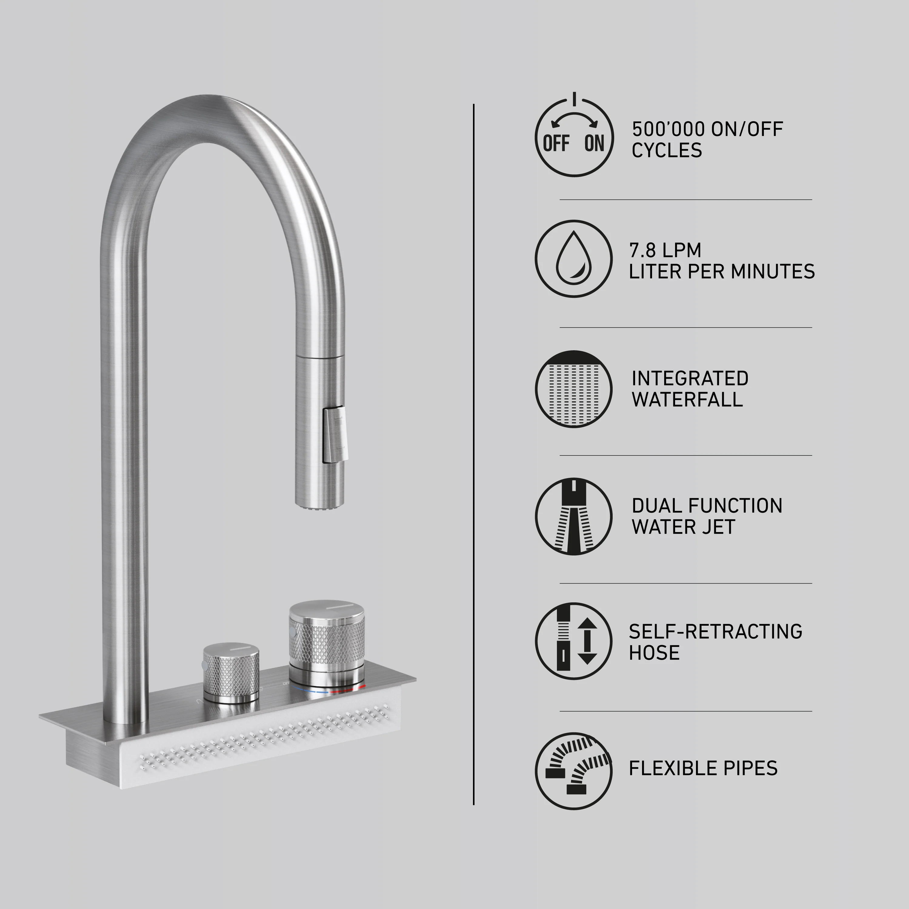 Neoflow single bowl 31 in. stainless steel workstation sink - Image 16