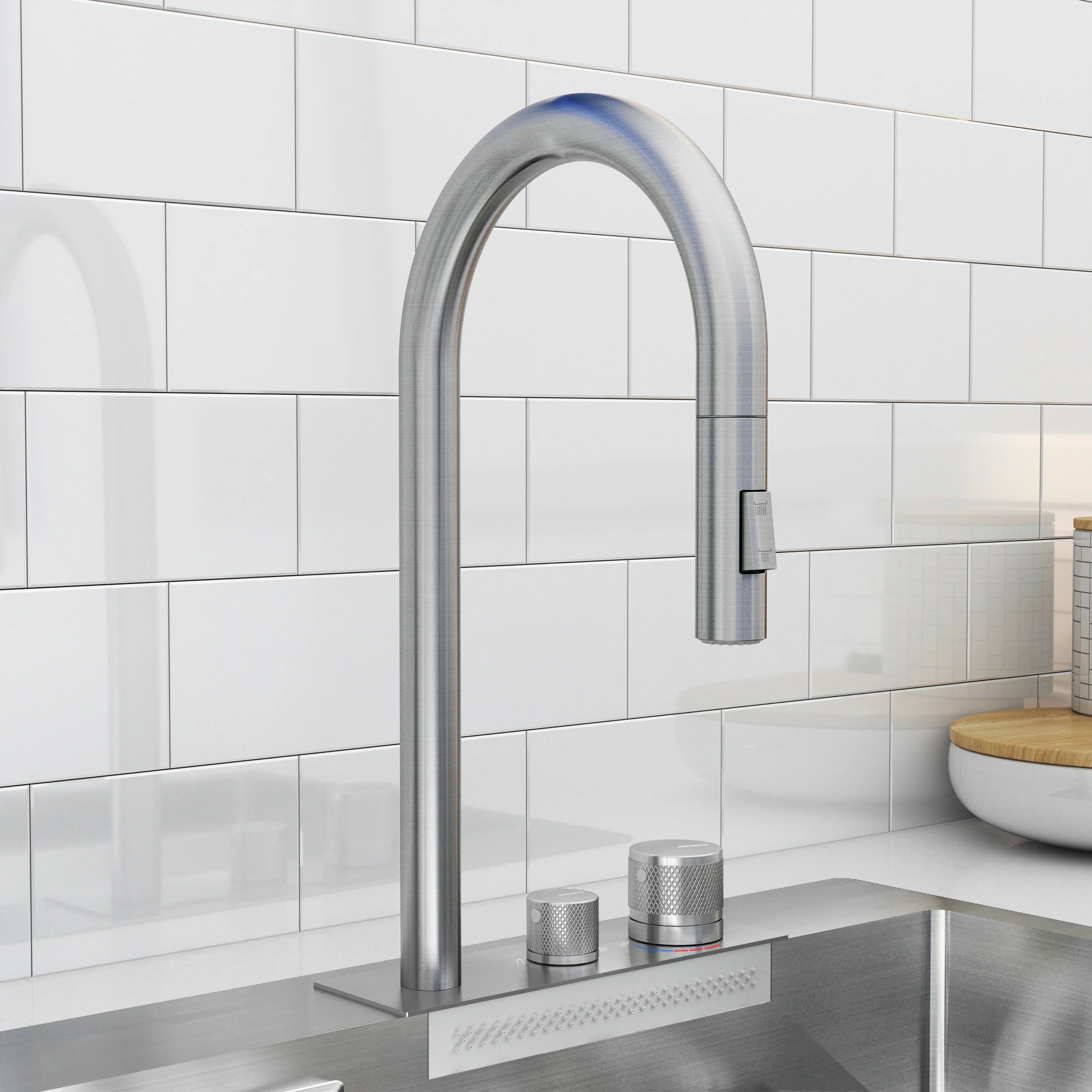 Neoflow single bowl 31 in. stainless steel workstation sink - Image 21