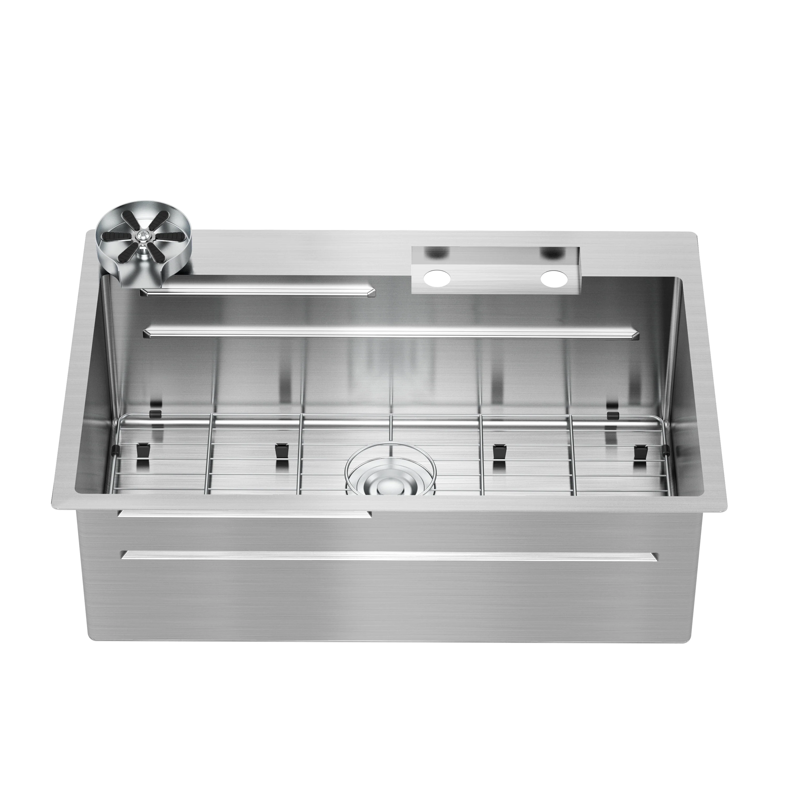 Neoflow single bowl 31 in. stainless steel workstation sink - Image 4