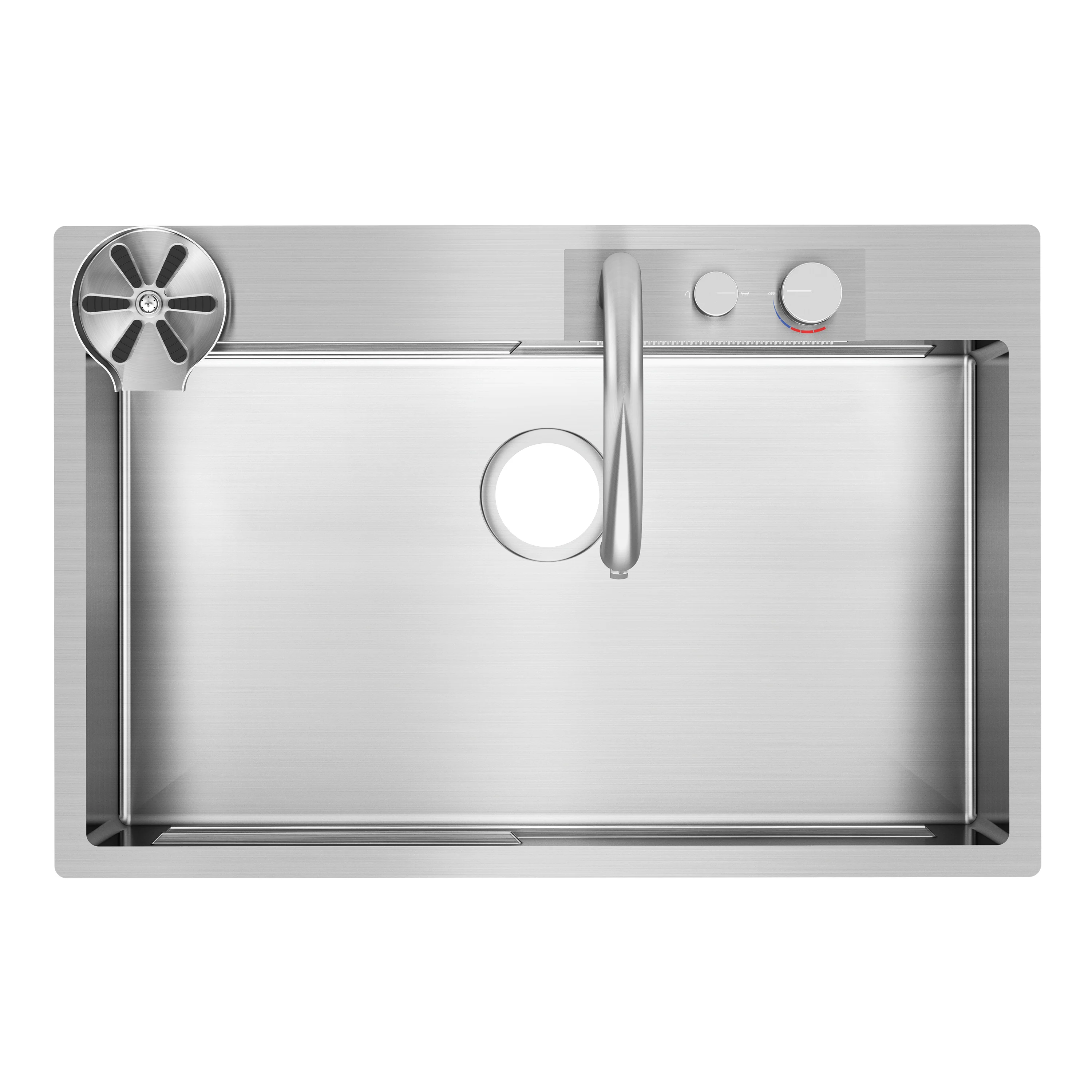 Neoflow single bowl 31 in. stainless steel workstation sink - Image 5