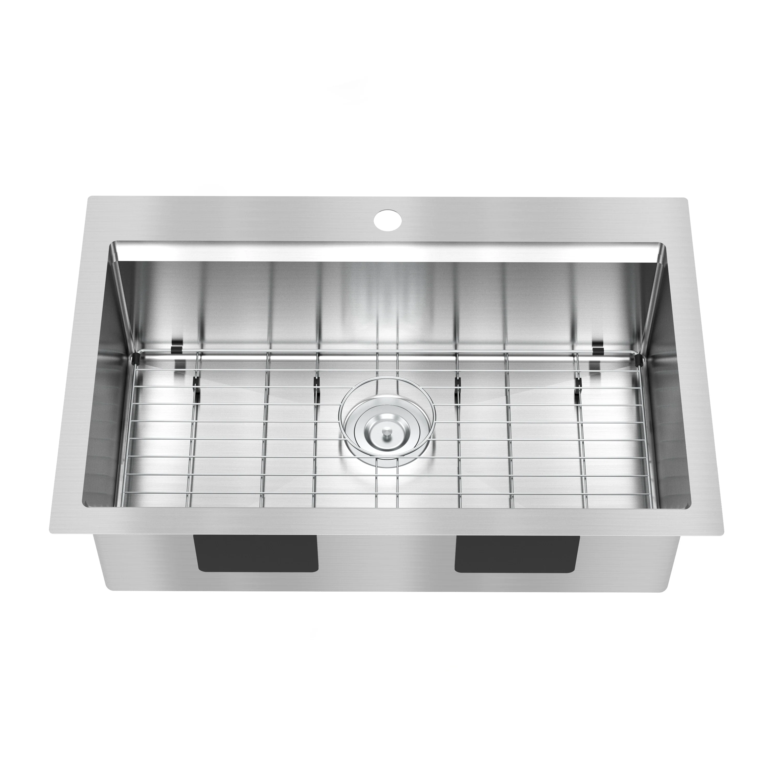 Newport single bowl 31 in. stainless steel workstation sink - Image 3