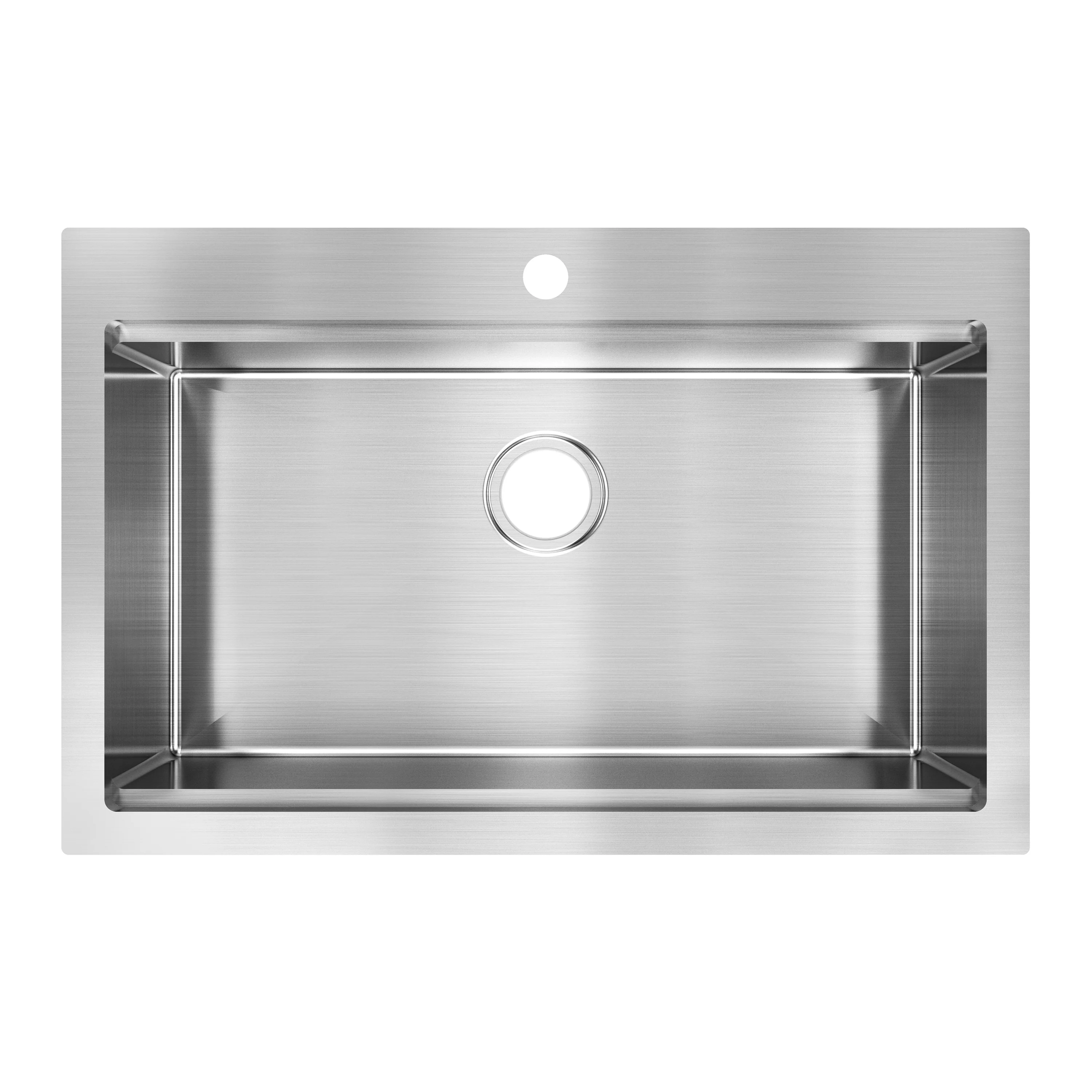 Newport single bowl 31 in. stainless steel workstation sink - Image 5