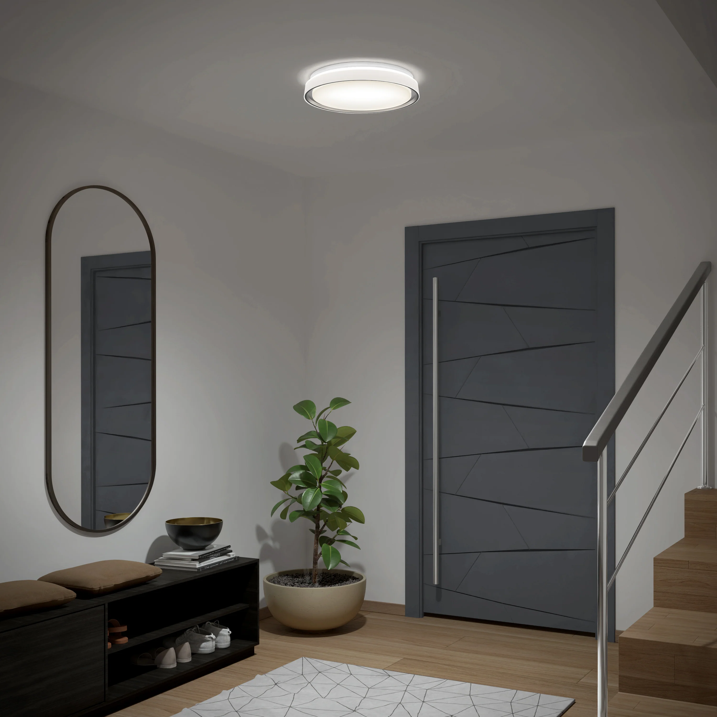 Niko 15 in. (39 cm) Modern LED Flush Mount Ceiling Light 5 CCT - Image 2