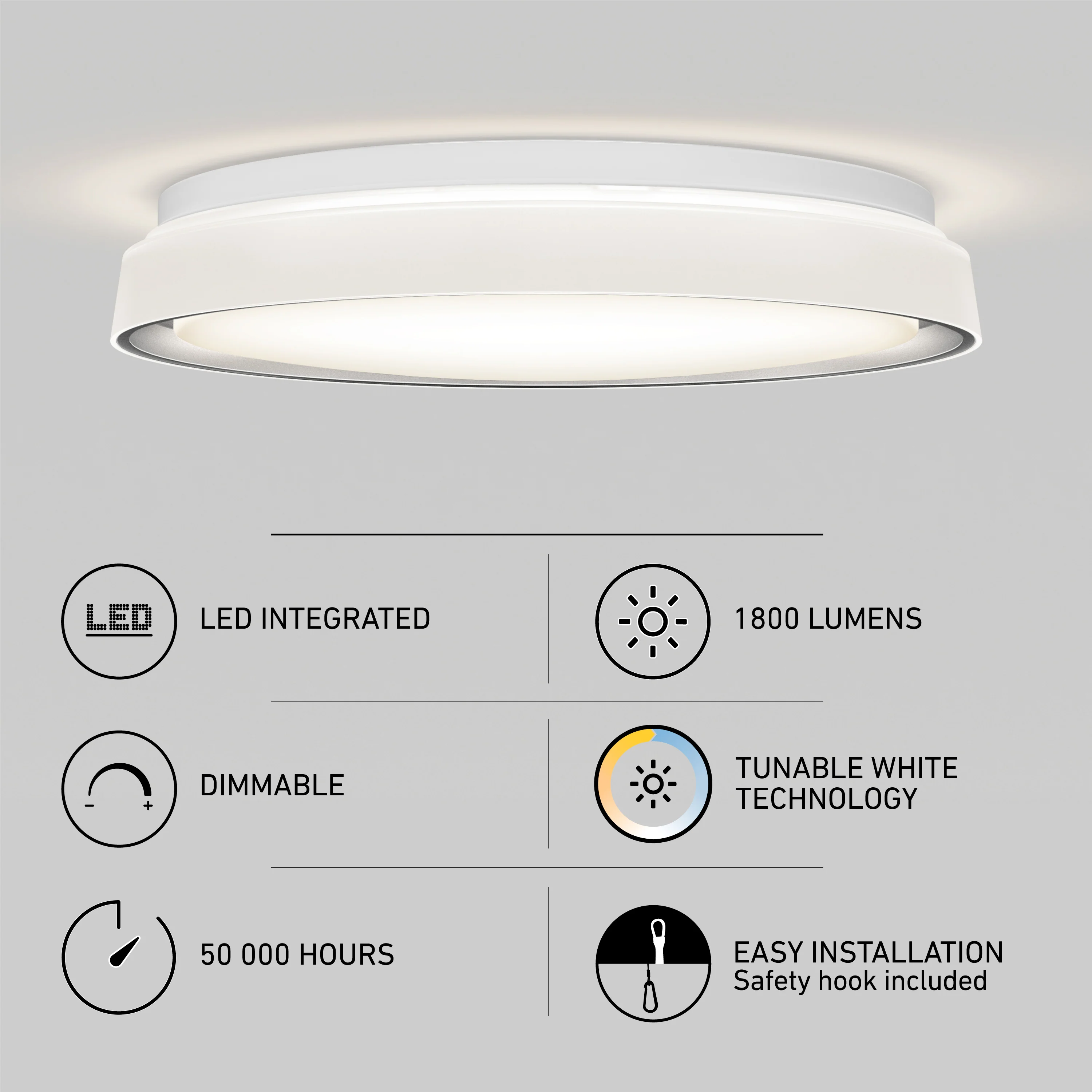 Niko 15 in. (39 cm) Modern LED Flush Mount Ceiling Light 5 CCT - Image 9
