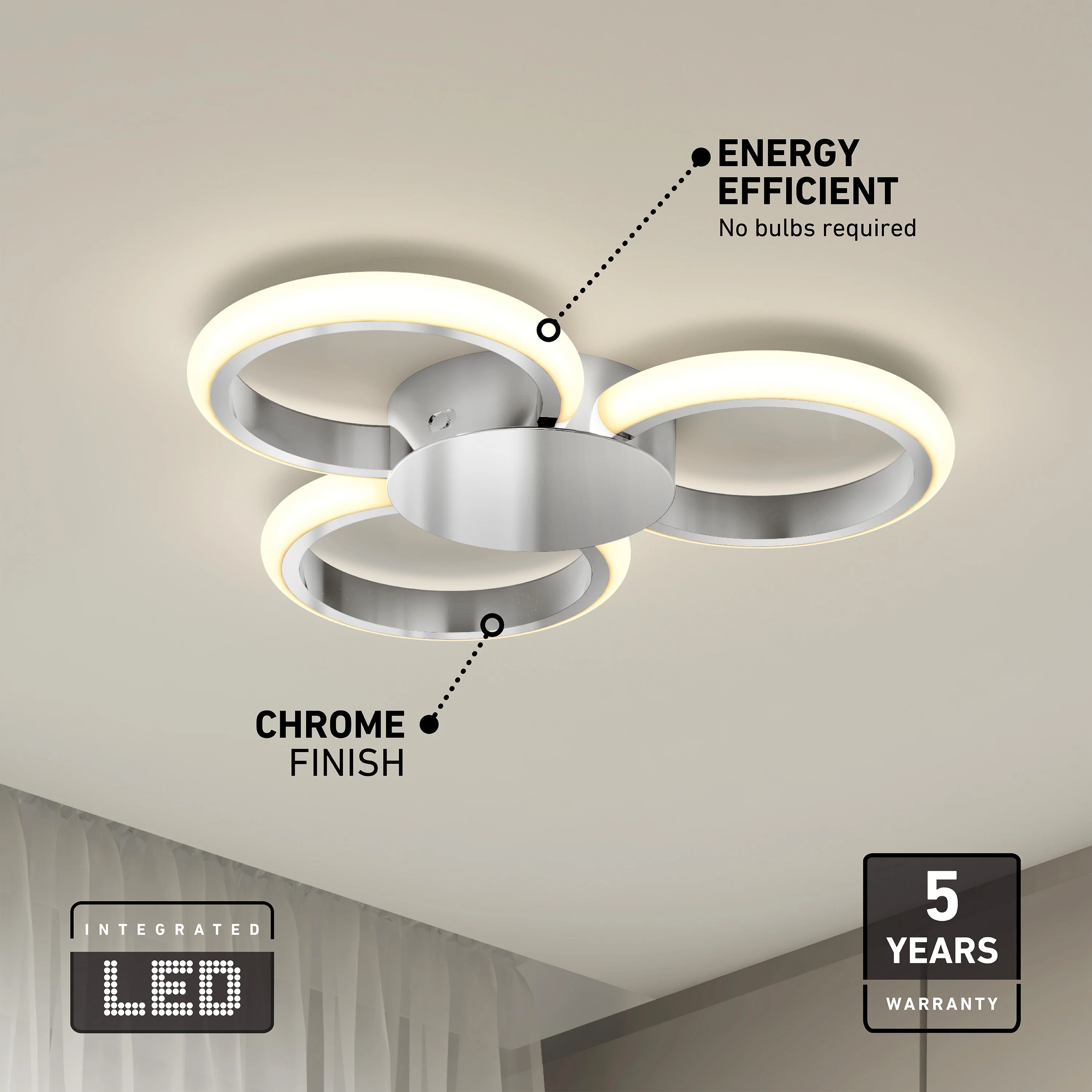 Nyala 15 in. (38 cm) Modern LED Flush Mount Ceiling Light 5 CCT - Image 28