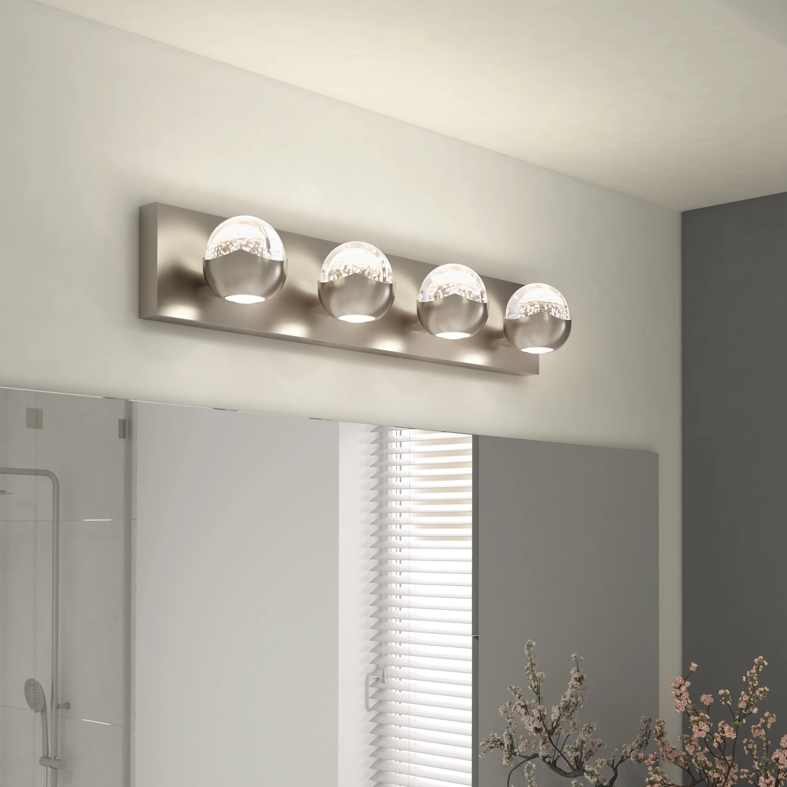 Oracle 27-in (68 cm) 4-Light Modern LED Vanity Light for Bathroom - Image 13