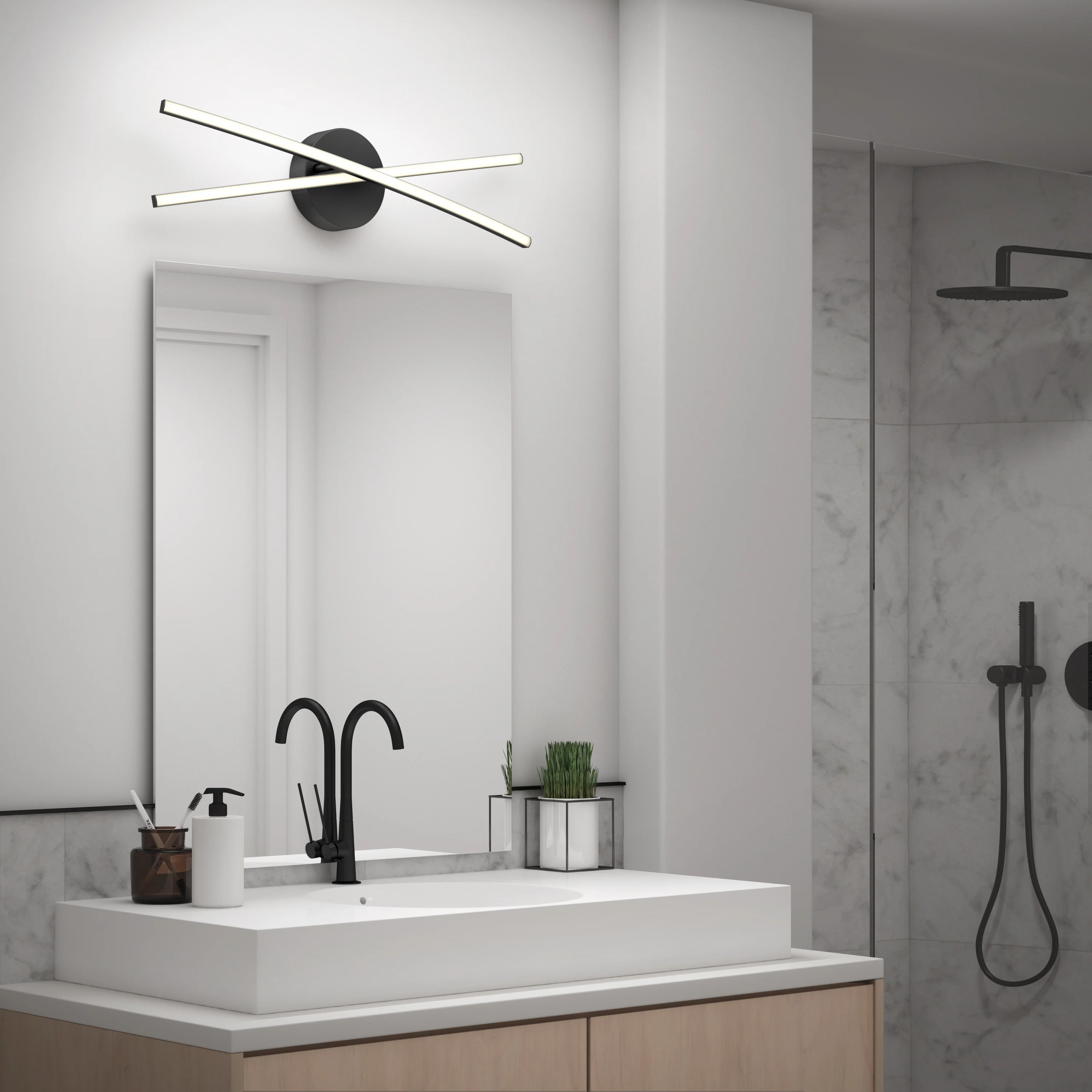 Orly 24-in (60 cm) Modern Integrated LED 3-CCT Vanity Light for Bathroom - Image 10