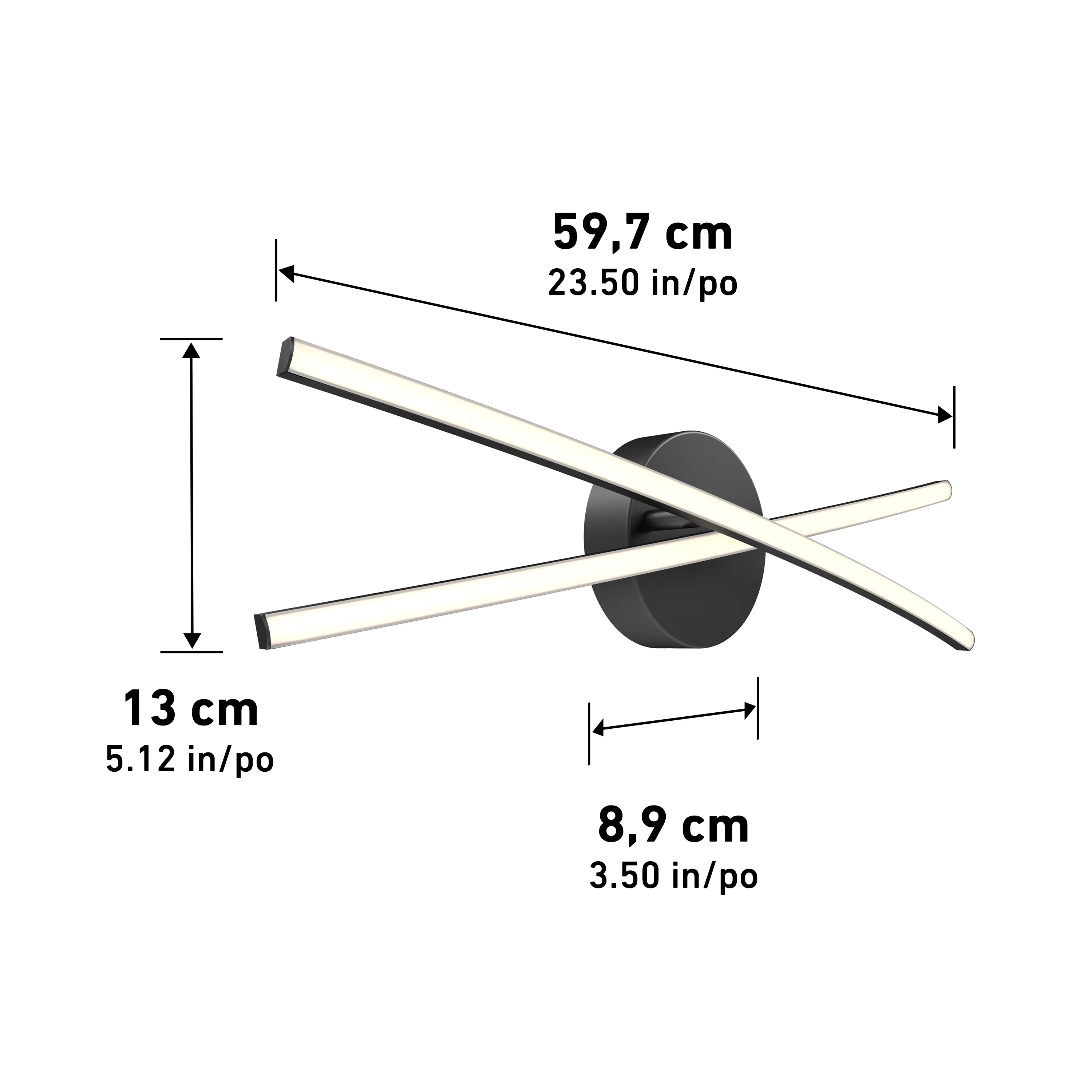 Orly 24-in (60 cm) Modern Integrated LED 3-CCT Vanity Light for Bathroom - Image 14