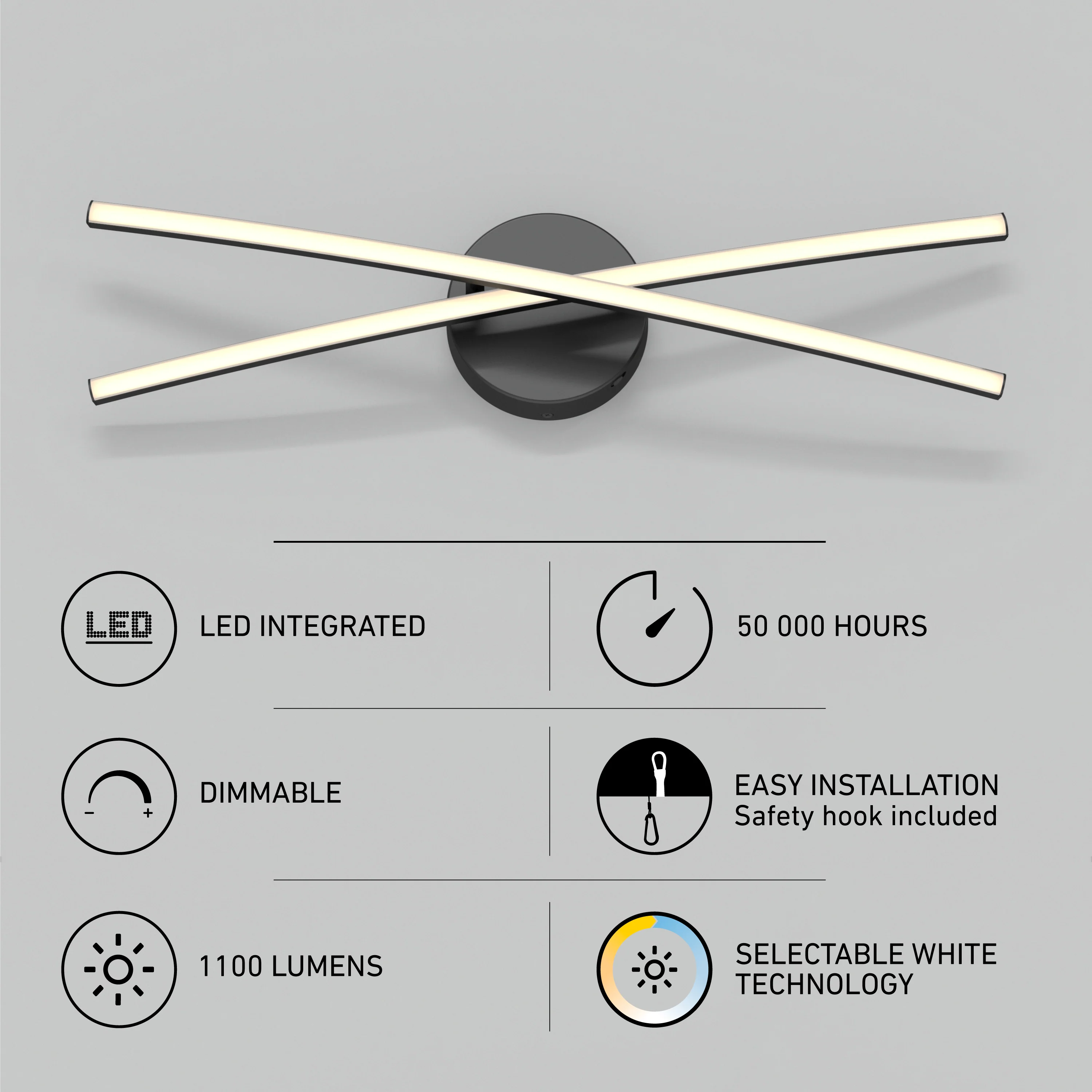 Orly 24-in (60 cm) Modern Integrated LED 3-CCT Vanity Light for Bathroom - Image 8
