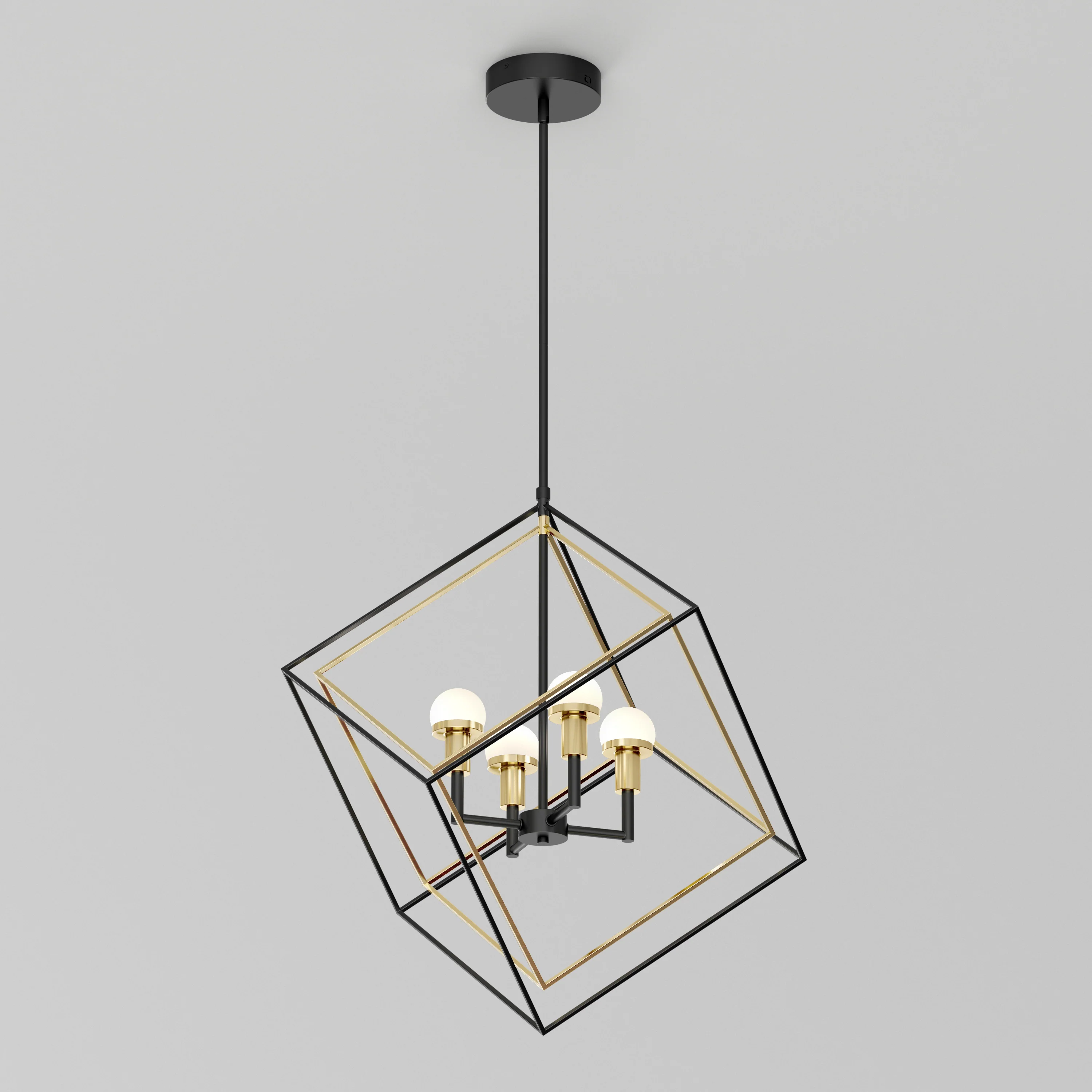 Peyton LED modern mid-century pendant light - Image 3