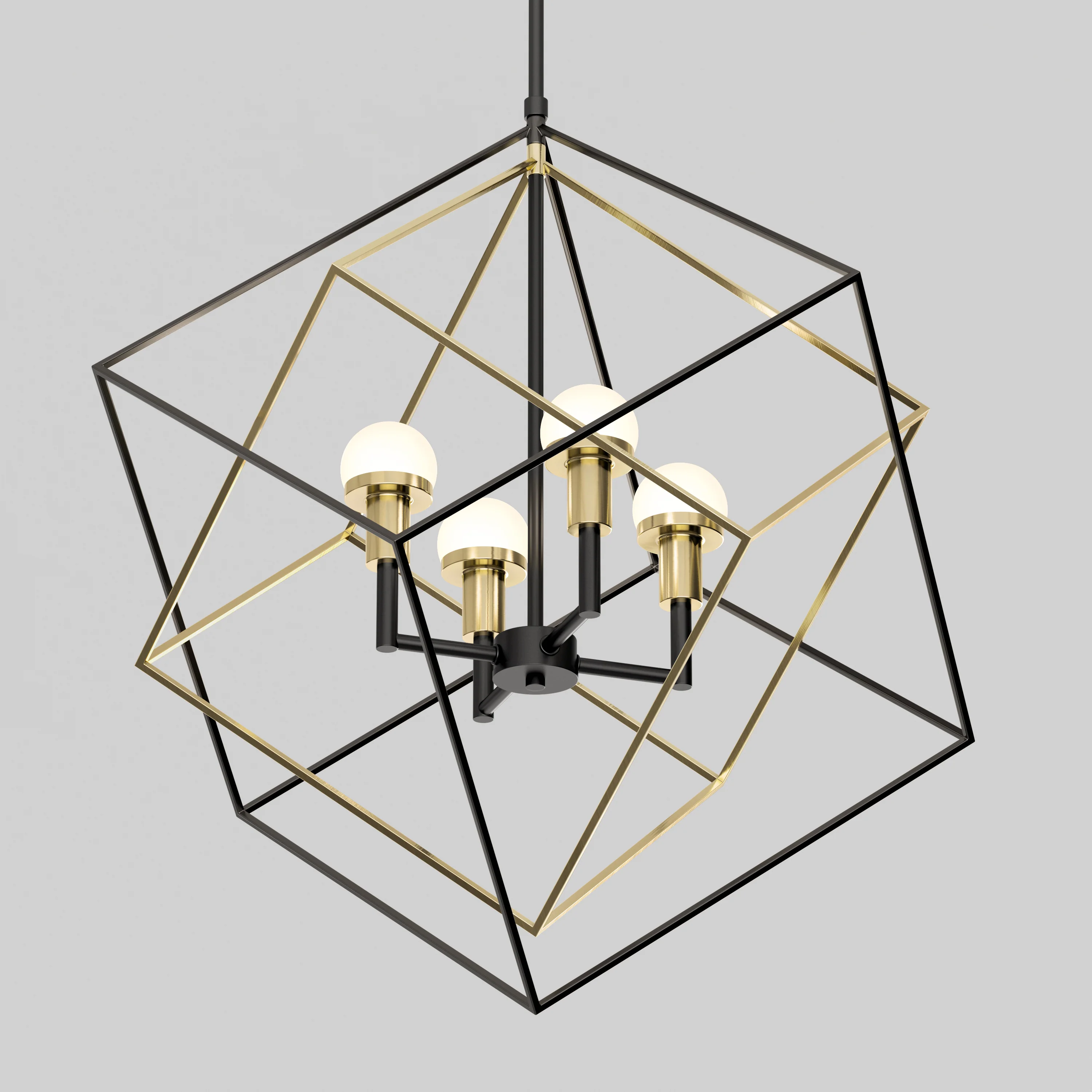 Peyton LED modern mid-century pendant light - Image 4