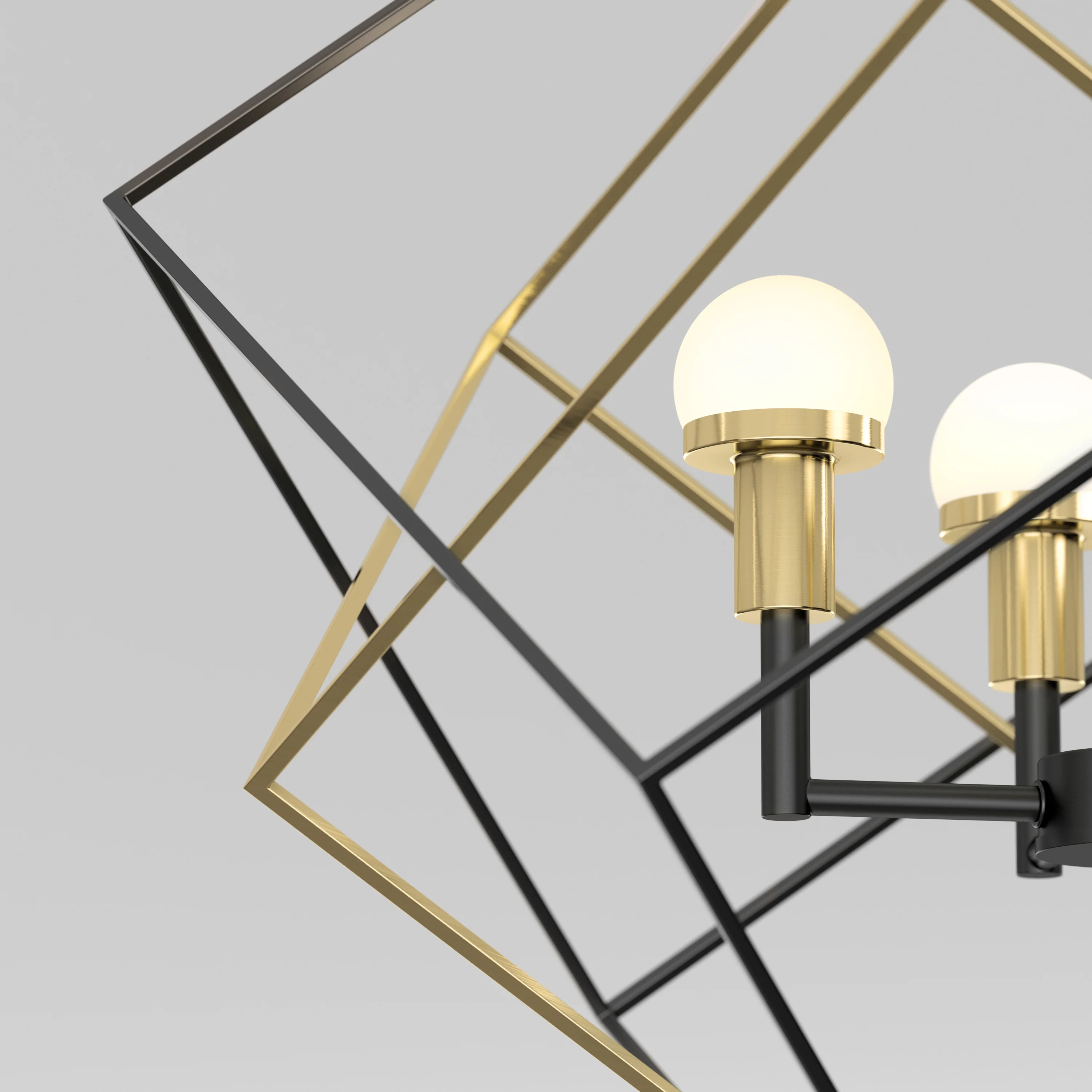 Peyton LED modern mid-century pendant light - Image 5