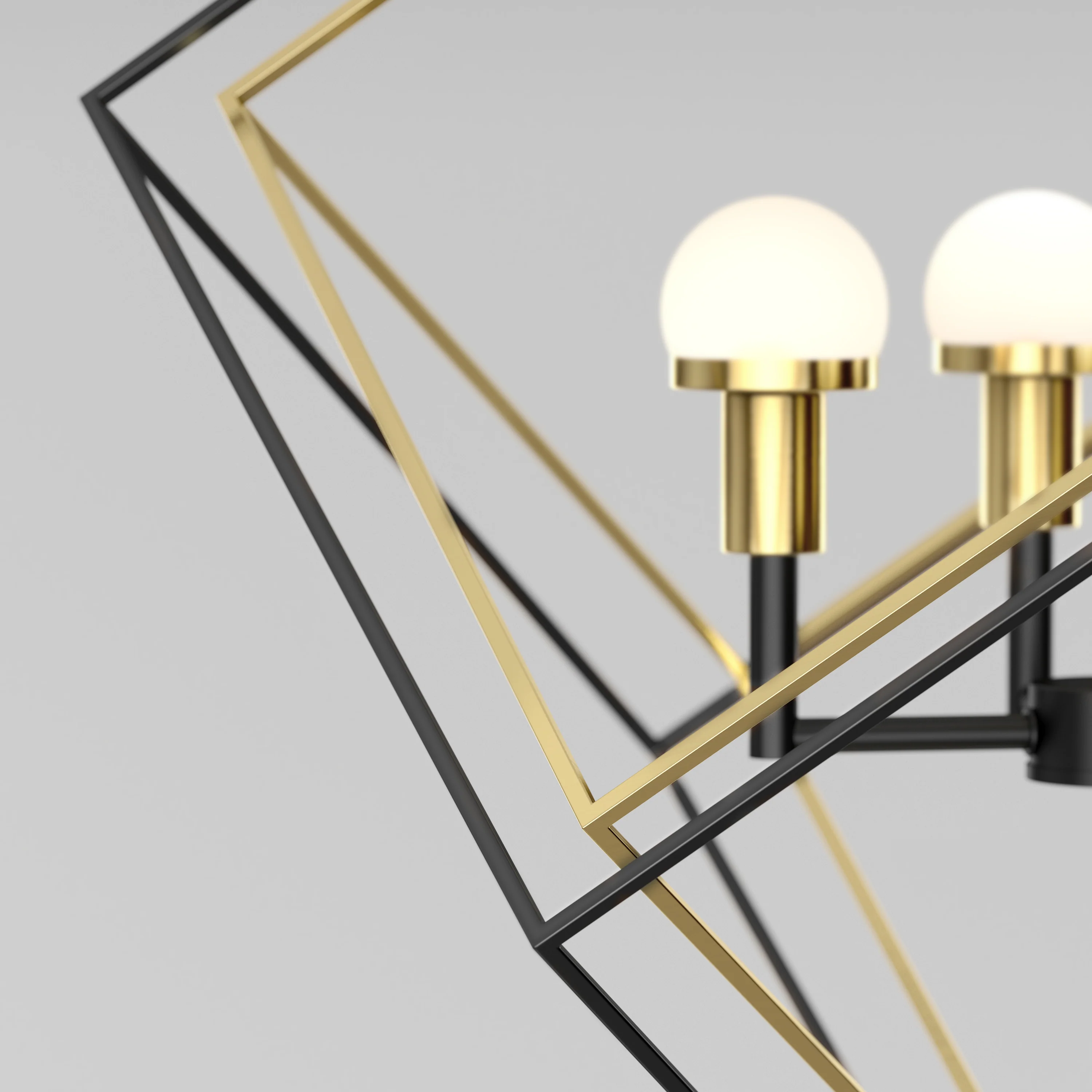 Peyton LED modern mid-century pendant light - Image 6