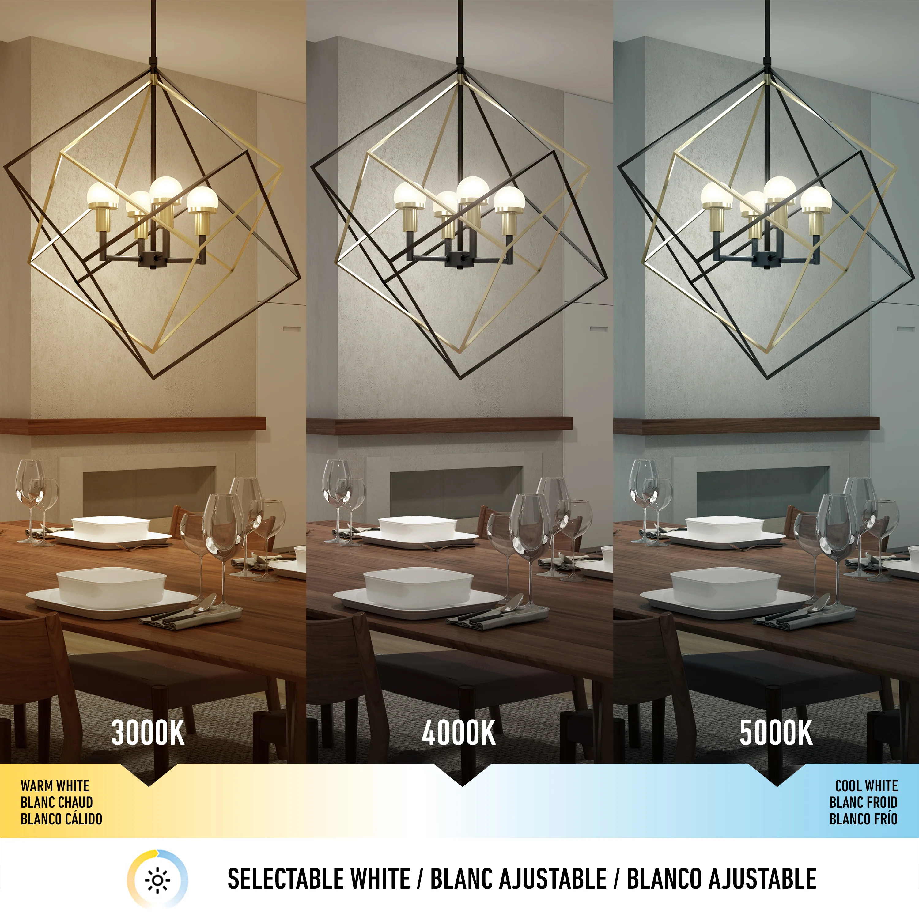 Peyton LED modern mid-century pendant light - Image 8