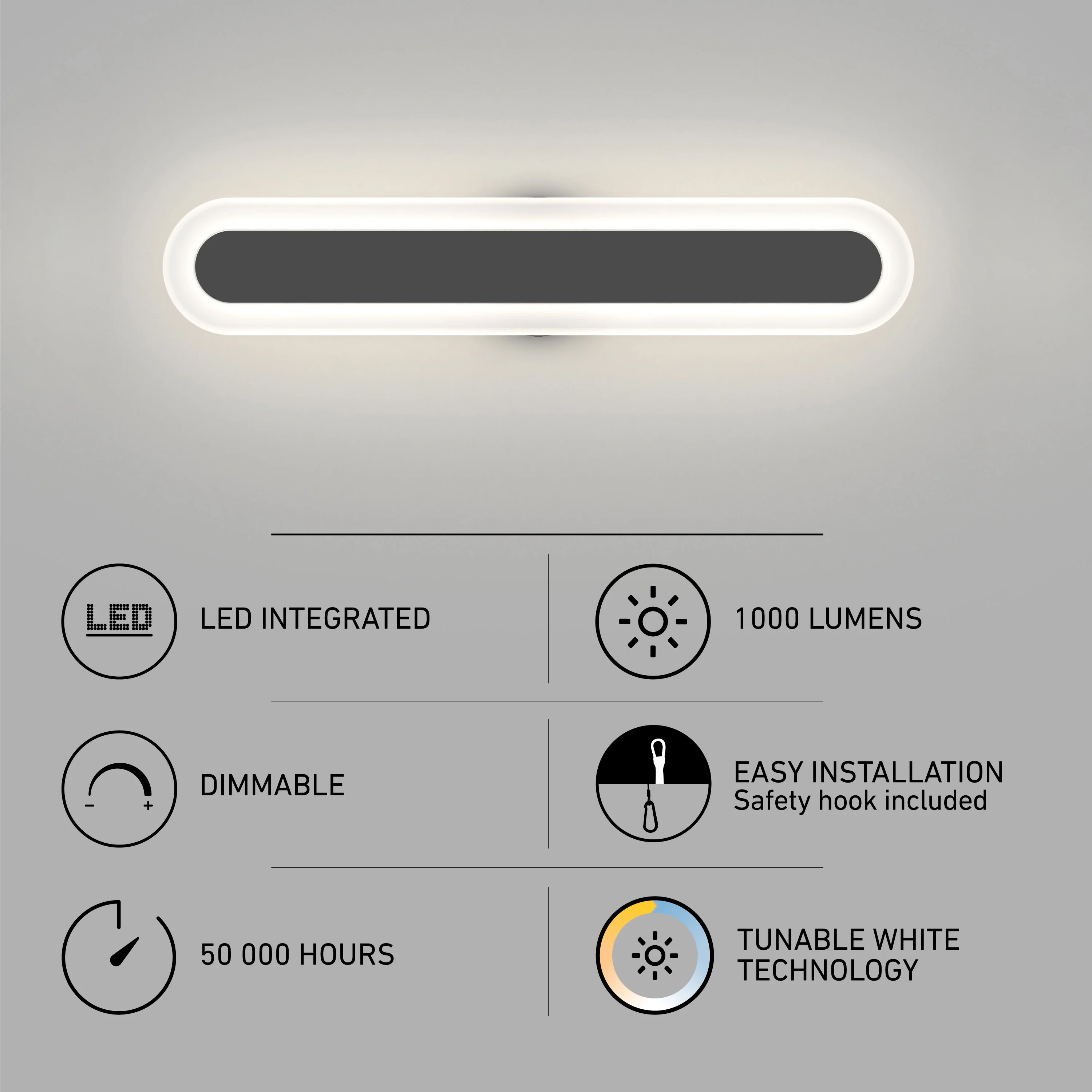 Pista 27-in (69 cm) Integrated LED 5-CCT Vanity Light Bar for Bathroom - Image 11