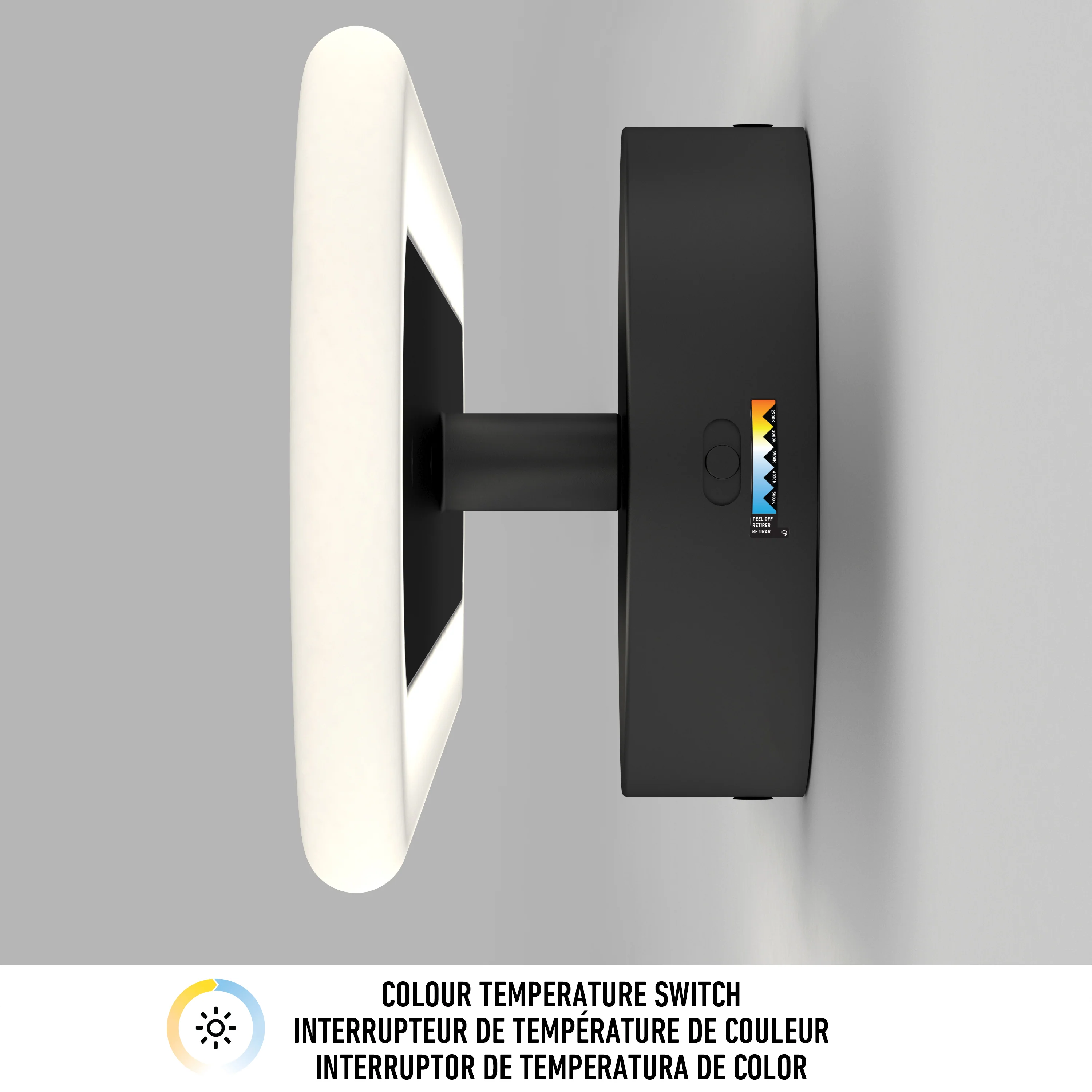 Pista 27-in (69 cm) Integrated LED 5-CCT Vanity Light Bar for Bathroom - Image 8