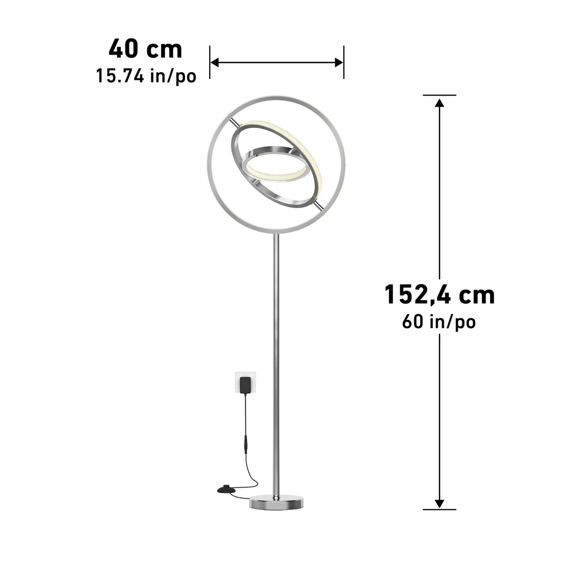 Pivot modern LED floor lamp 3 CCT - Image 14