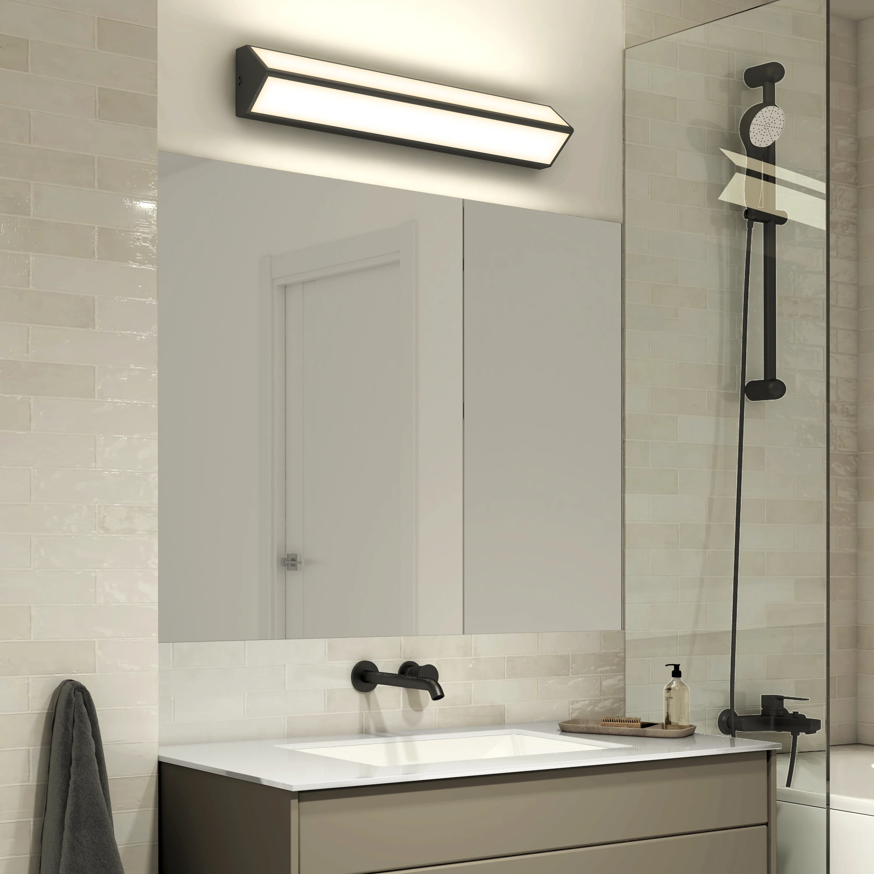 Preston 27-in (69 cm) Integrated LED 3-CCT Vanity Light Bar for Bathroom