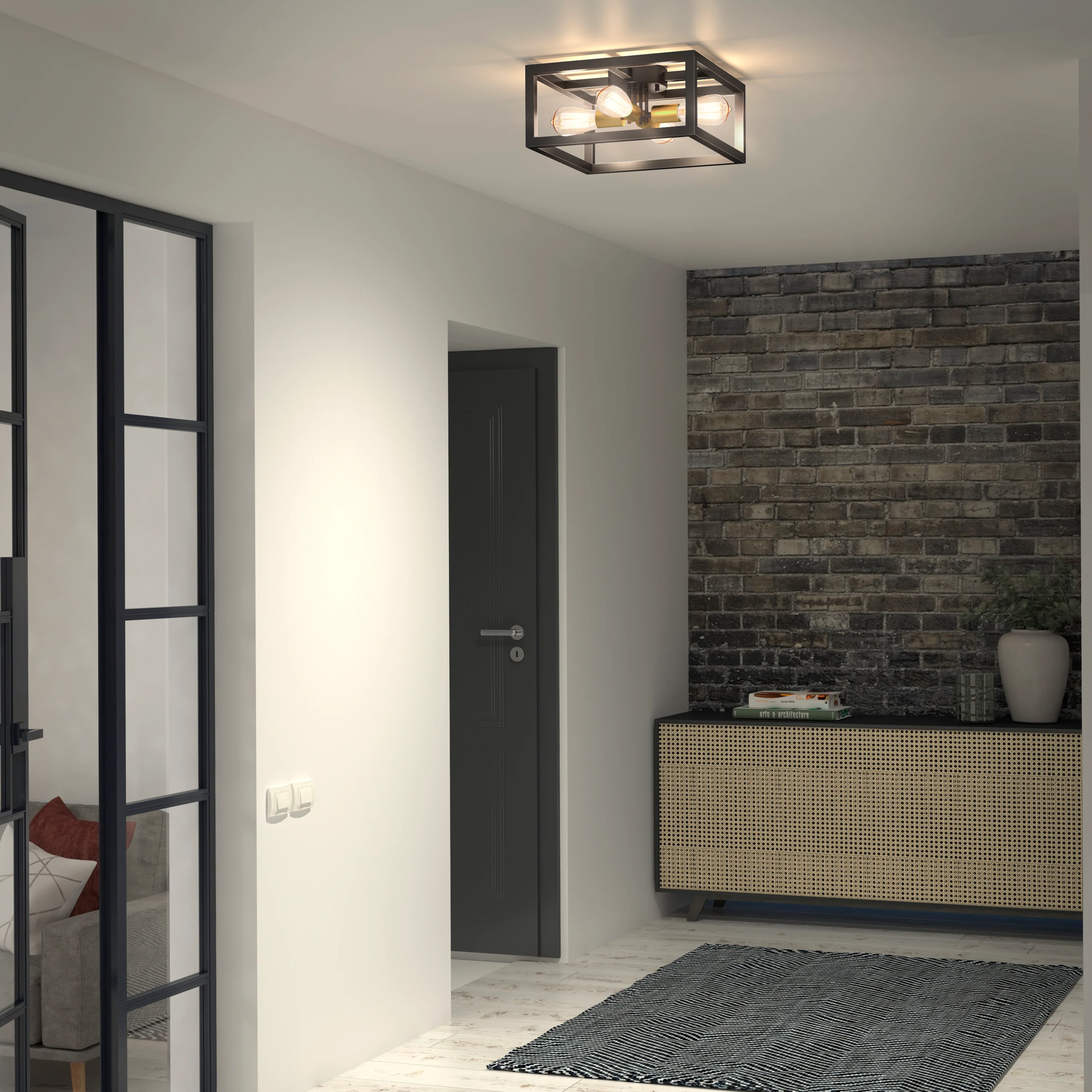Princeton 4-light 15 in. (38 cm) LED Flush Mount Ceiling Light - Image 2