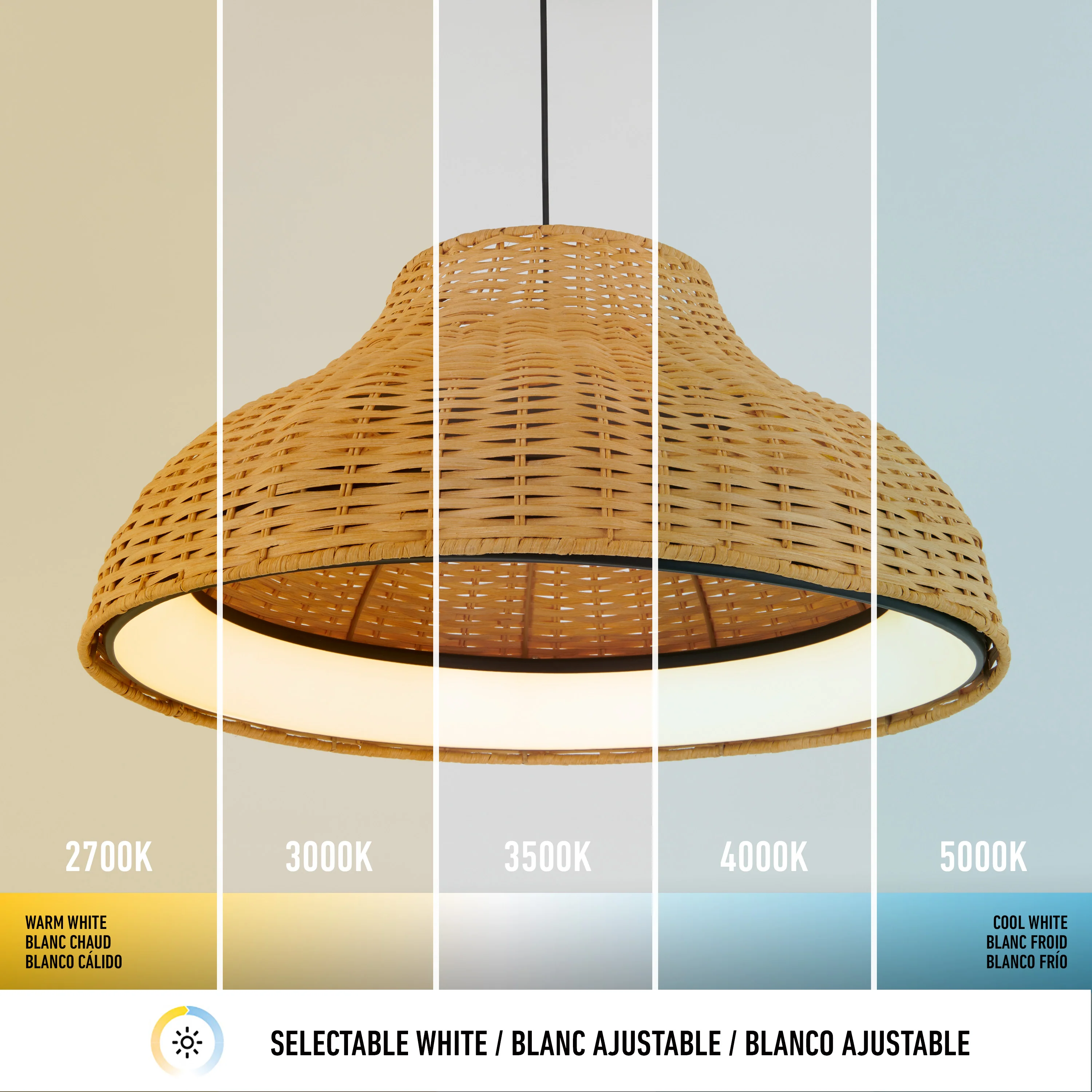 Raina LED pendant light 5 CCT - Image 10