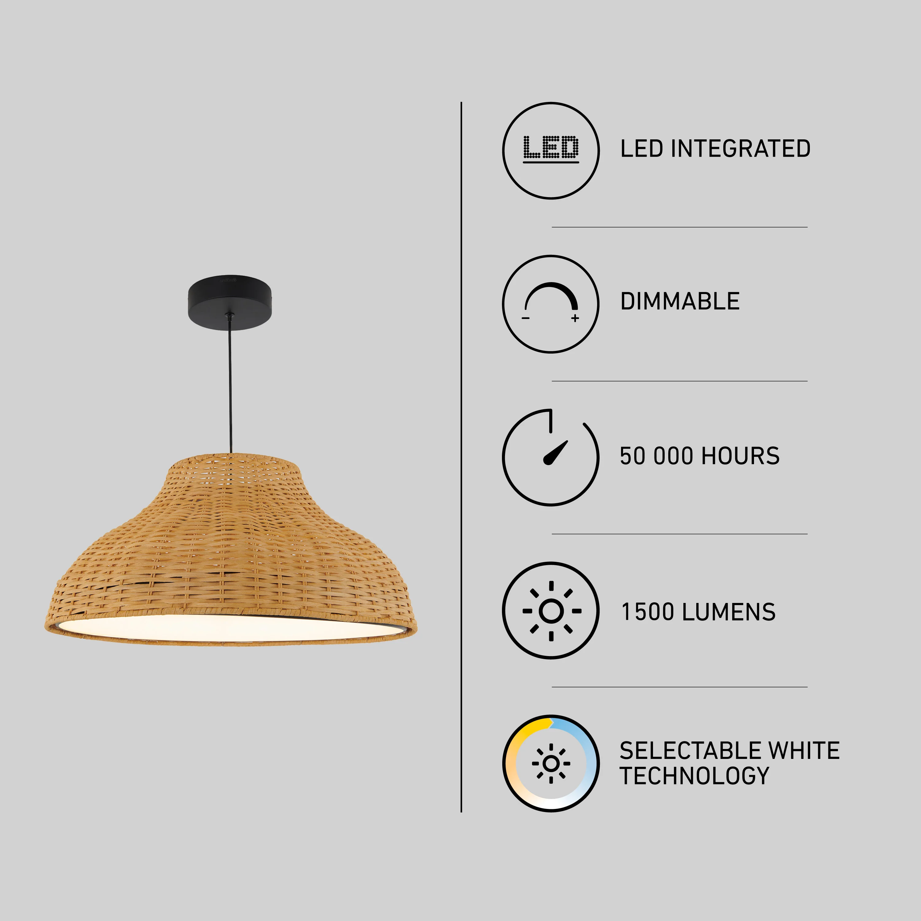 Raina LED pendant light 5 CCT - Image 12