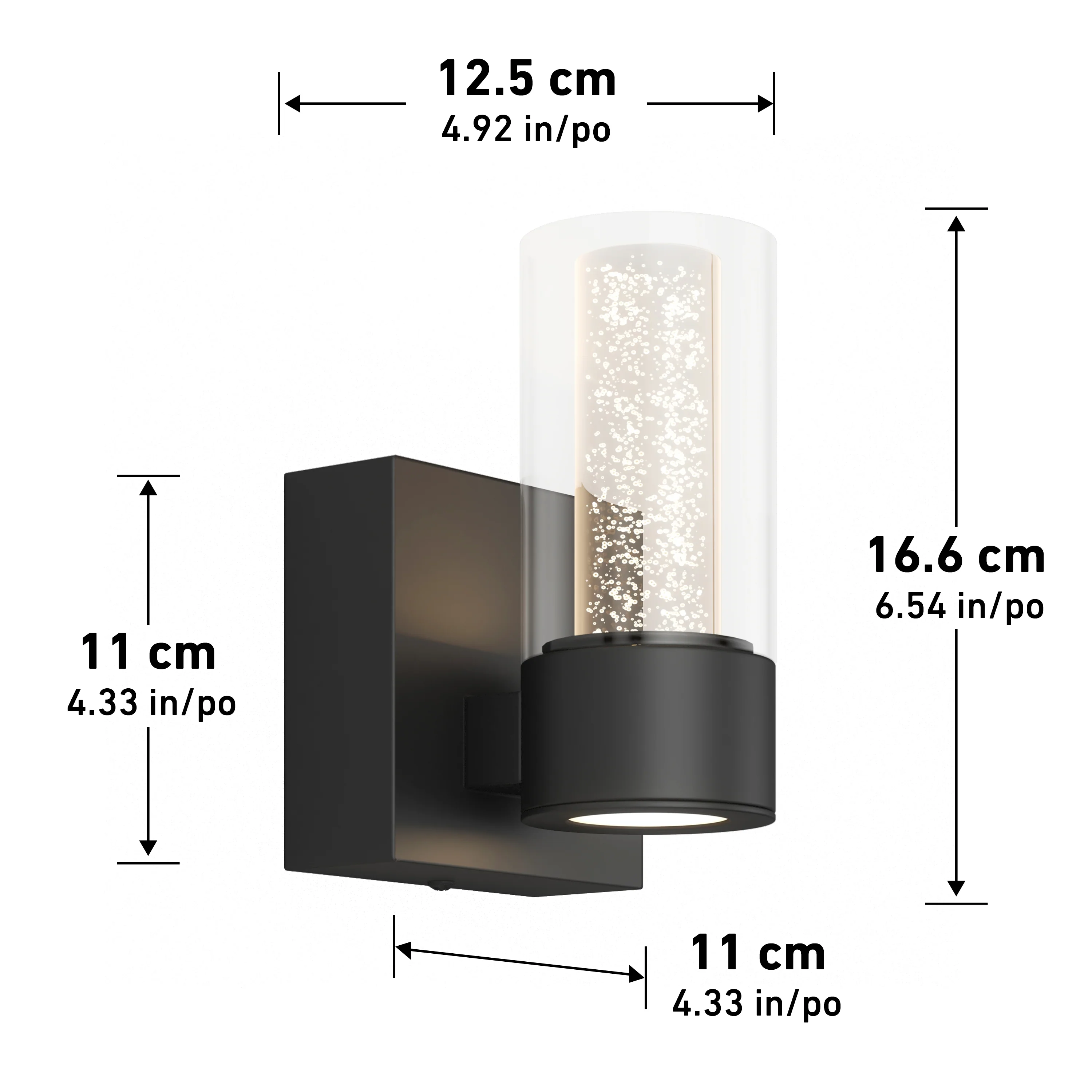 Essence 4-in (11 cm) 1-Light Modern LED Vanity Light for Bathroom - Image 10
